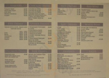Quality Fish Restaurant menu