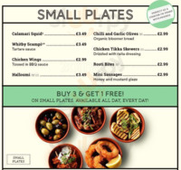 The Estcourt Arms menu