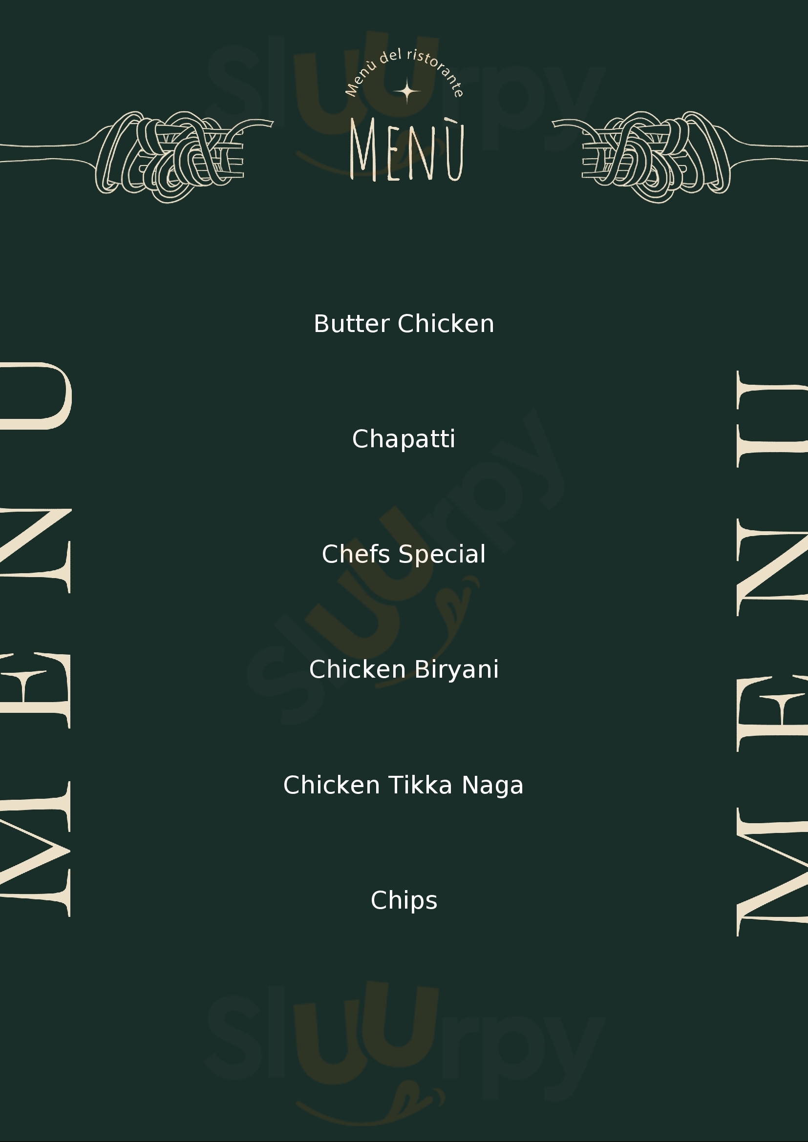 Balti Mahal The Royal Town of Sutton Coldfield Menu - 1
