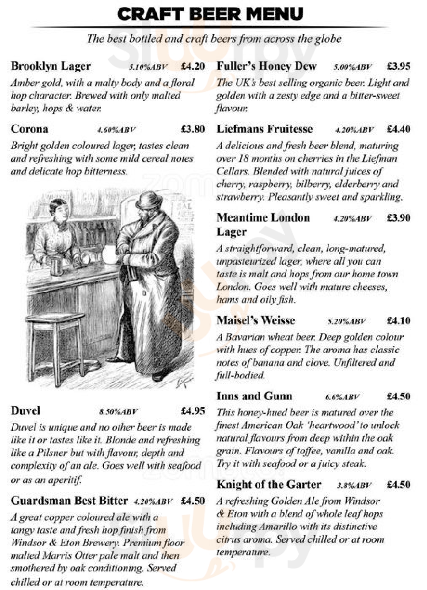 The Cricketers - Kew Green Kew Menu - 1