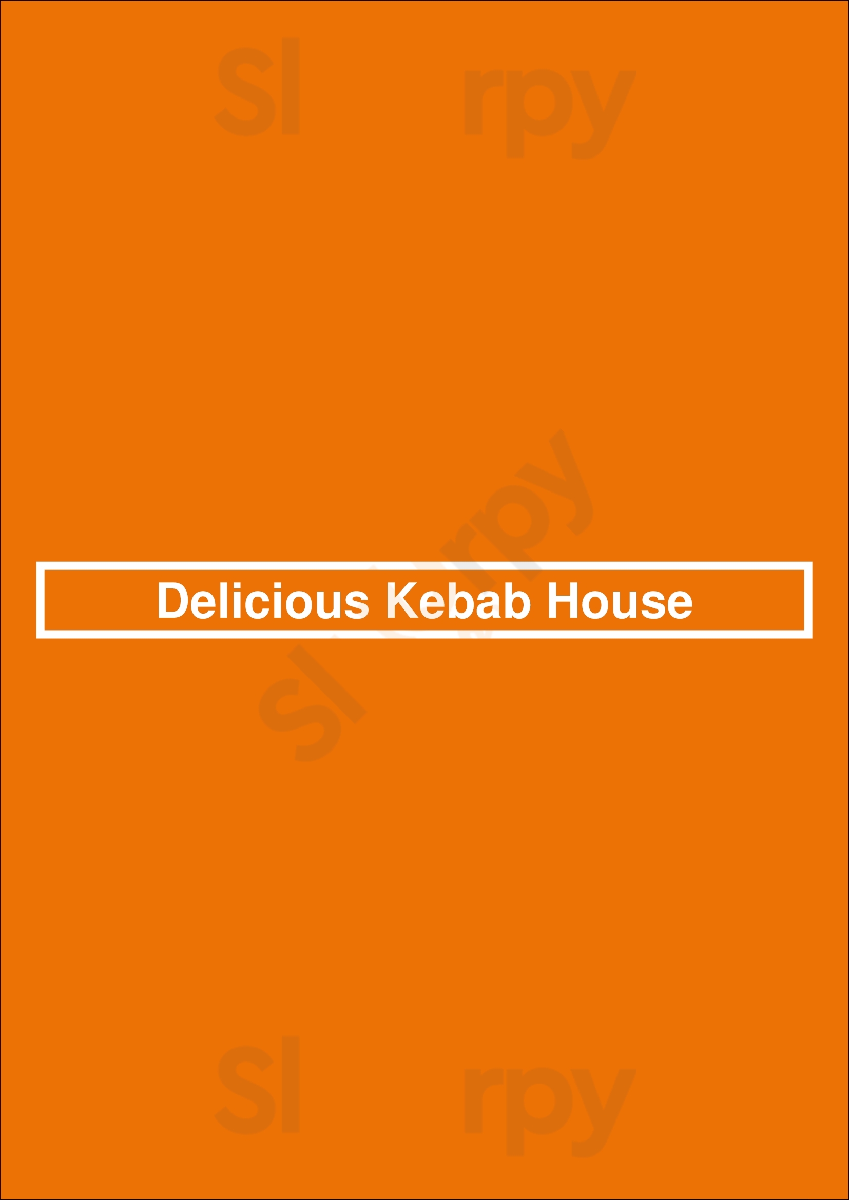 Delicious Kebab House Weston super Mare Menu - 1