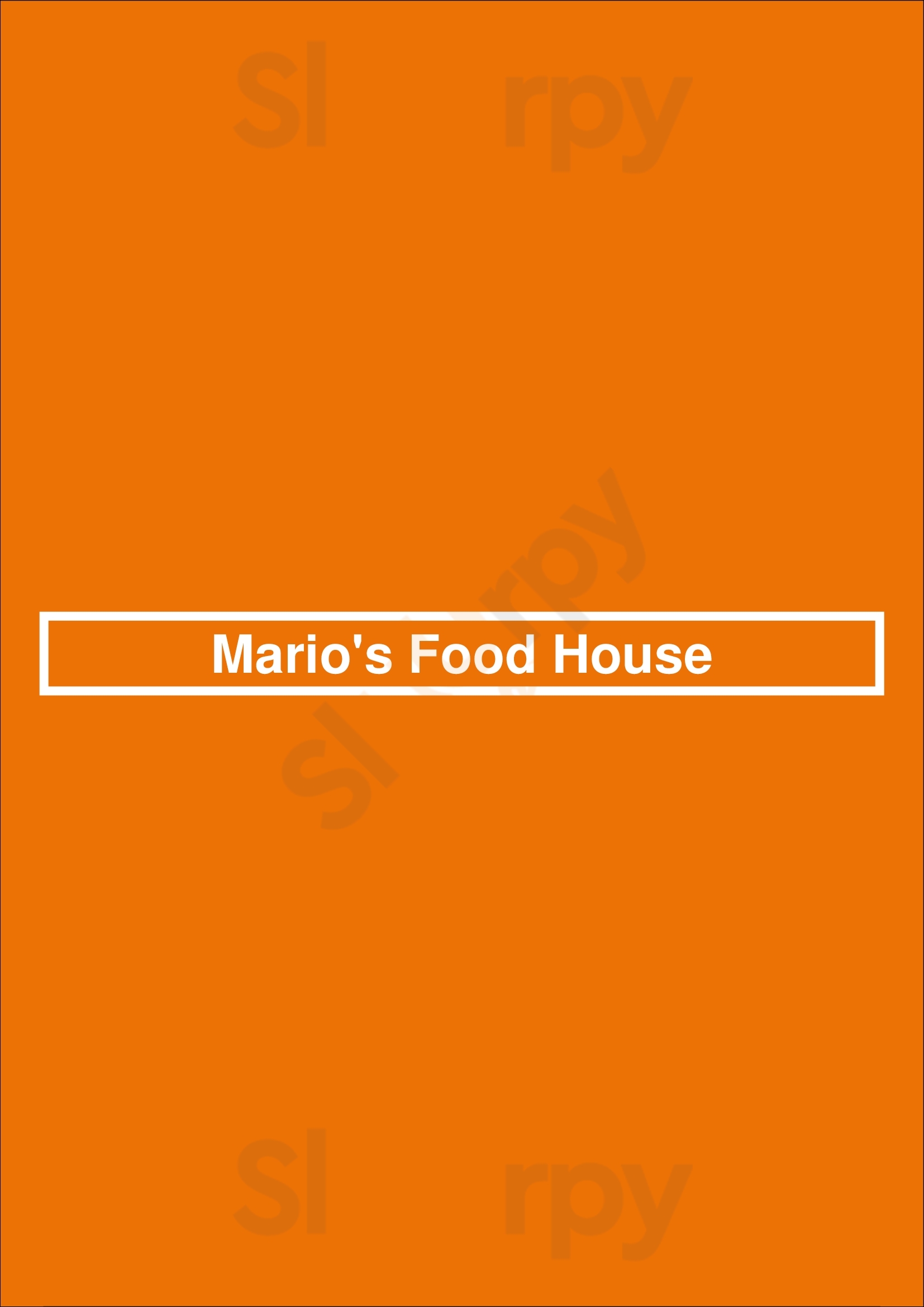 Mario's Food House Chorley Menu - 1