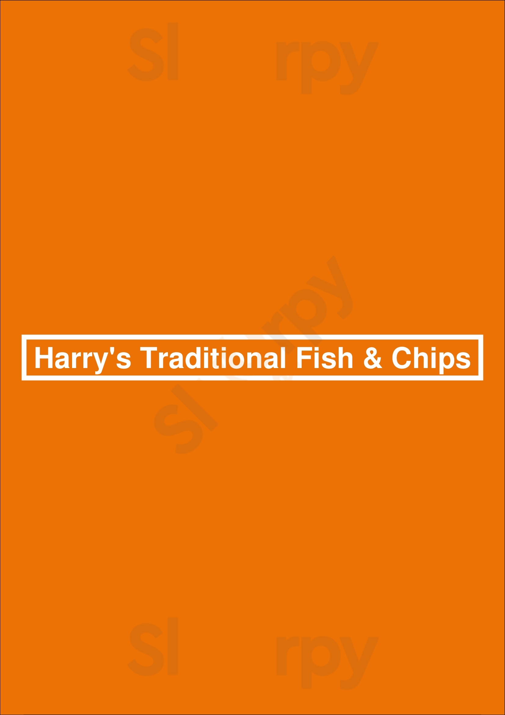 Harry's Traditional Fish & Chips Darlington Menu - 1