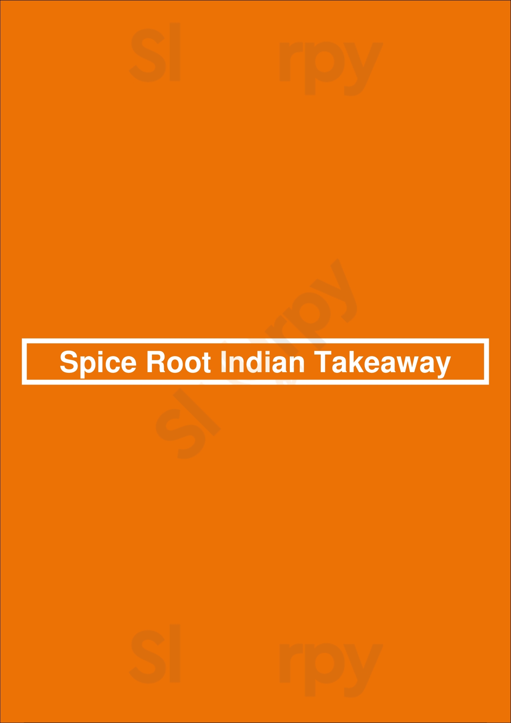 Spice Root Indian Takeaway Port Talbot Menu - 1