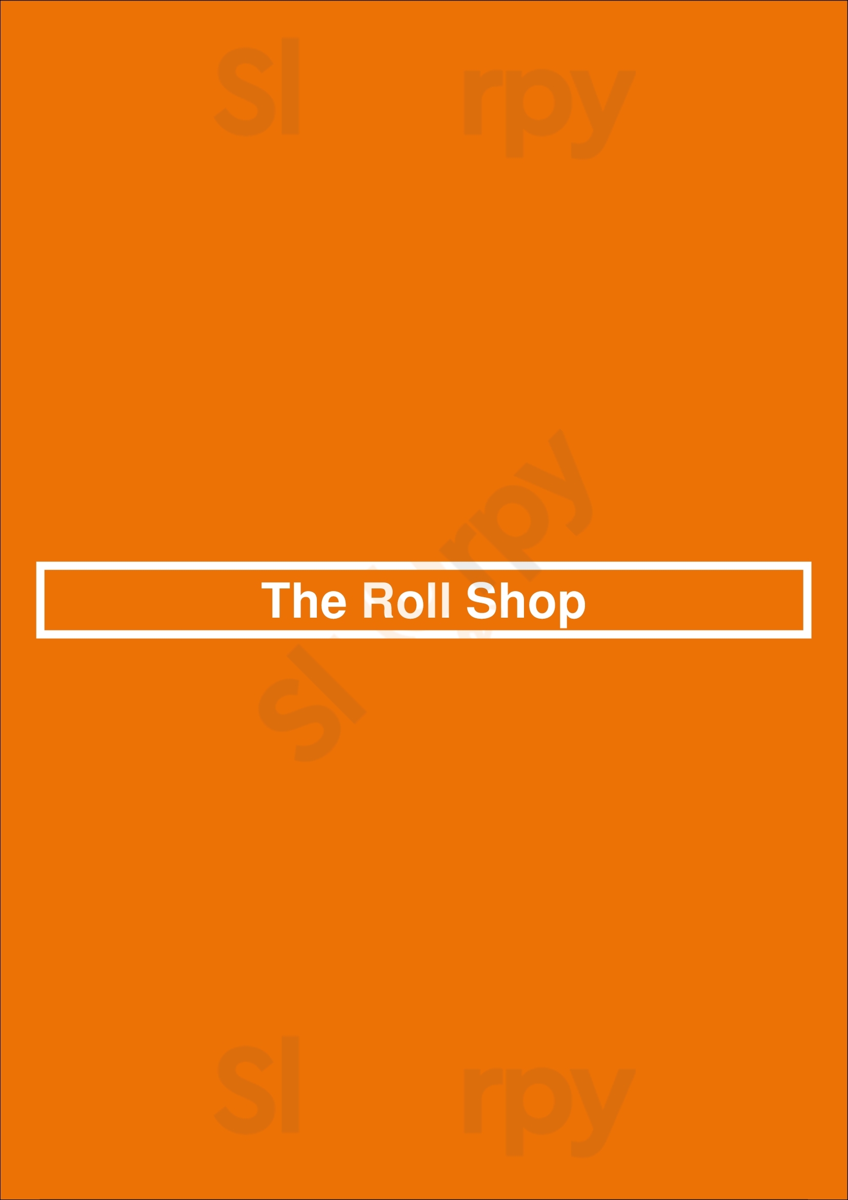 The Roll Shop Irvine Menu - 1