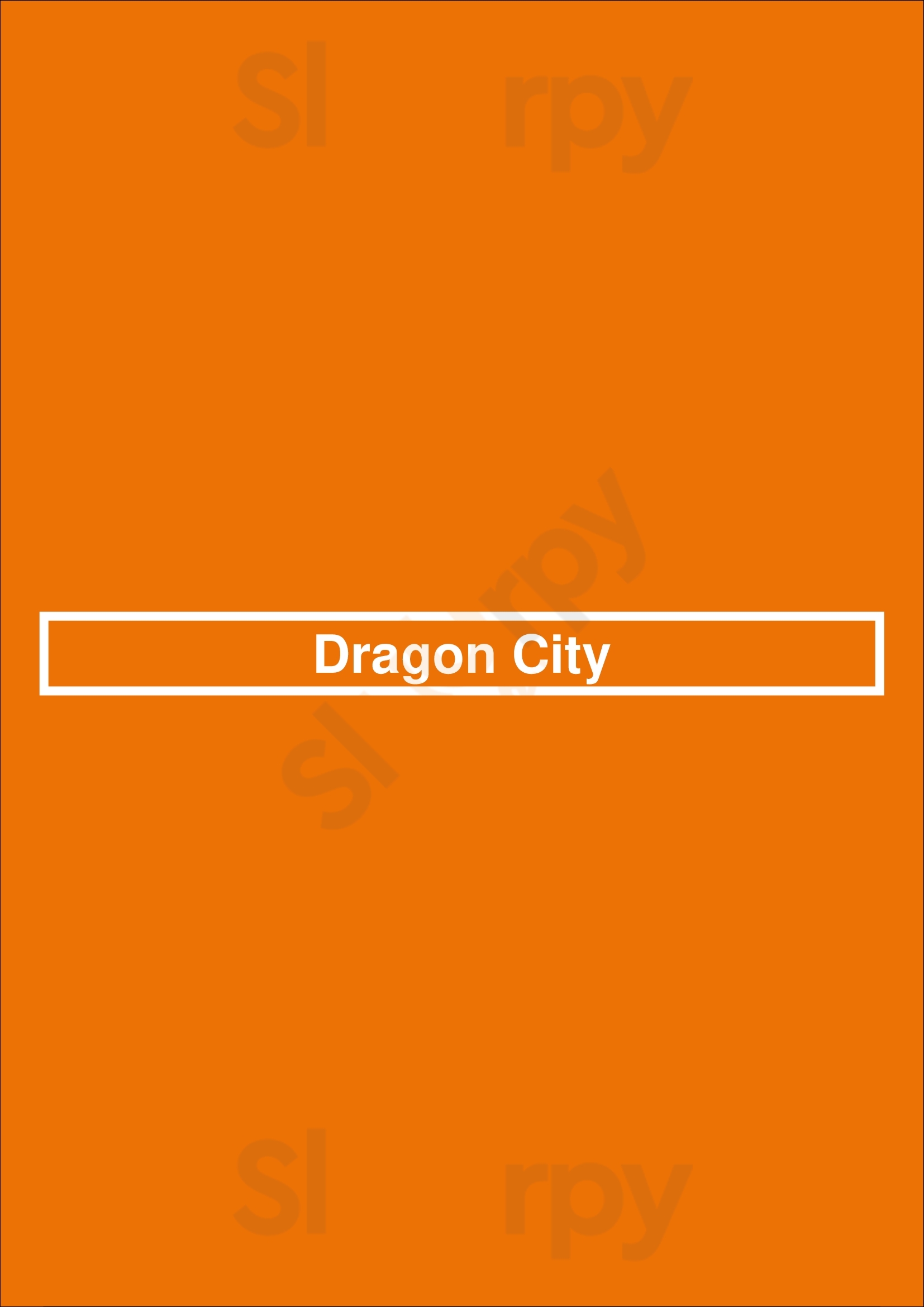Dragon City Caerphilly Menu - 1