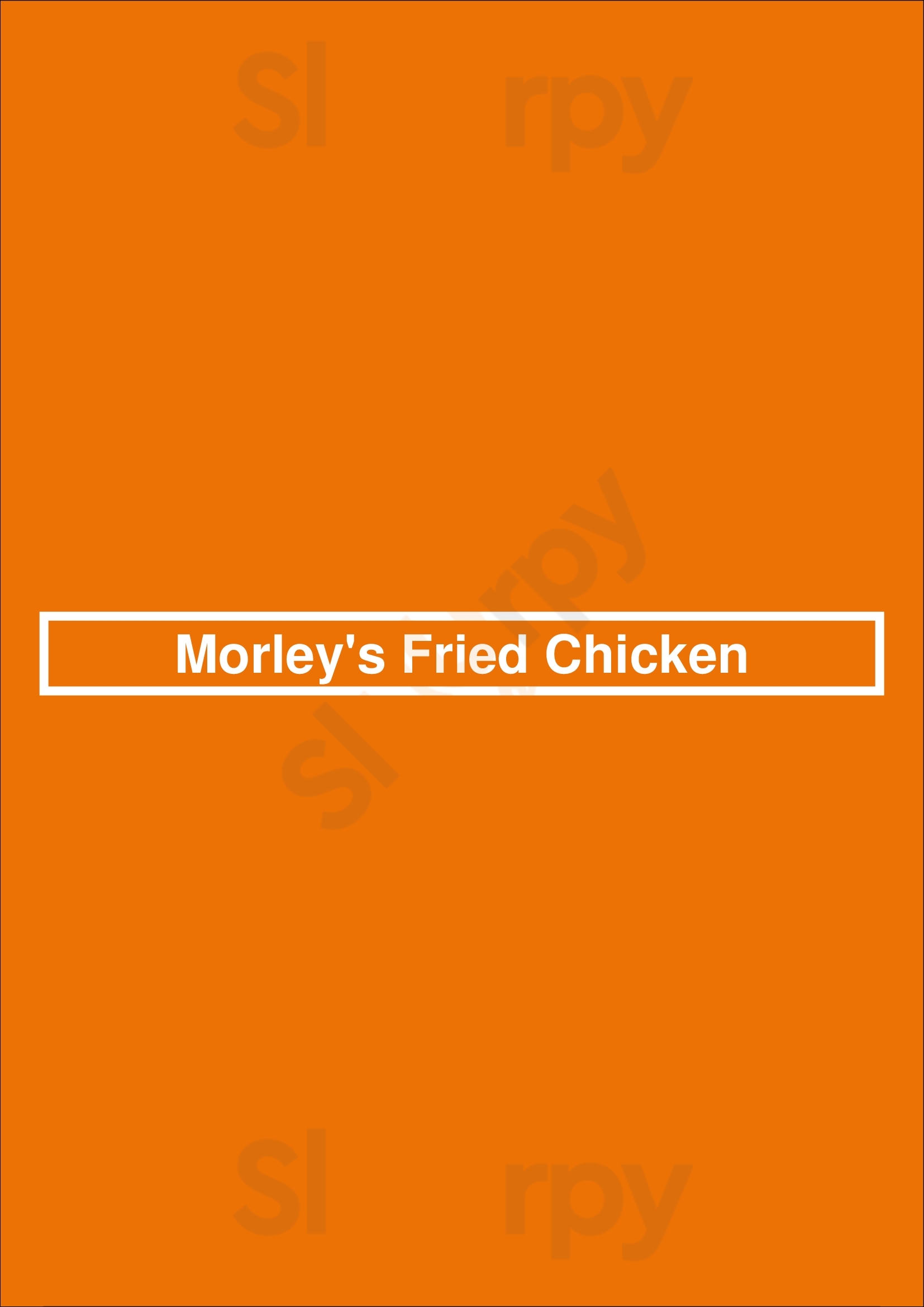 Morley's Fried Chicken Sutton Menu - 1