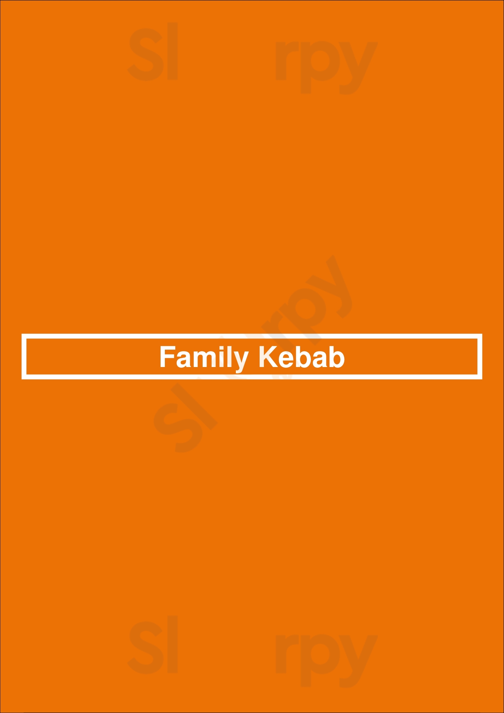 Family Kebab Caerphilly Menu - 1