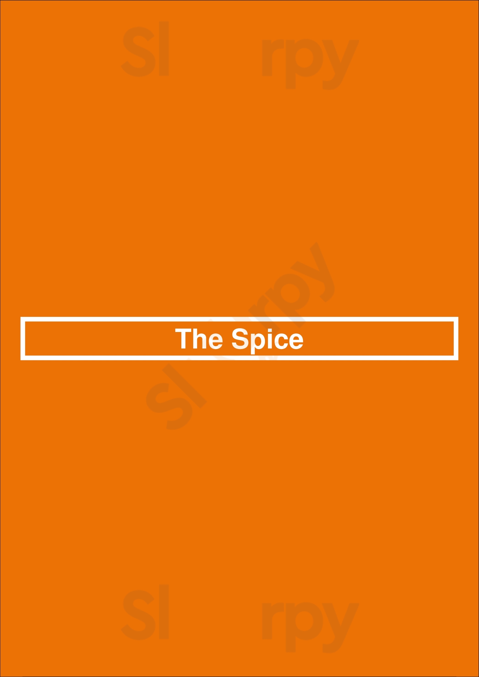 The Spice Bideford Menu - 1