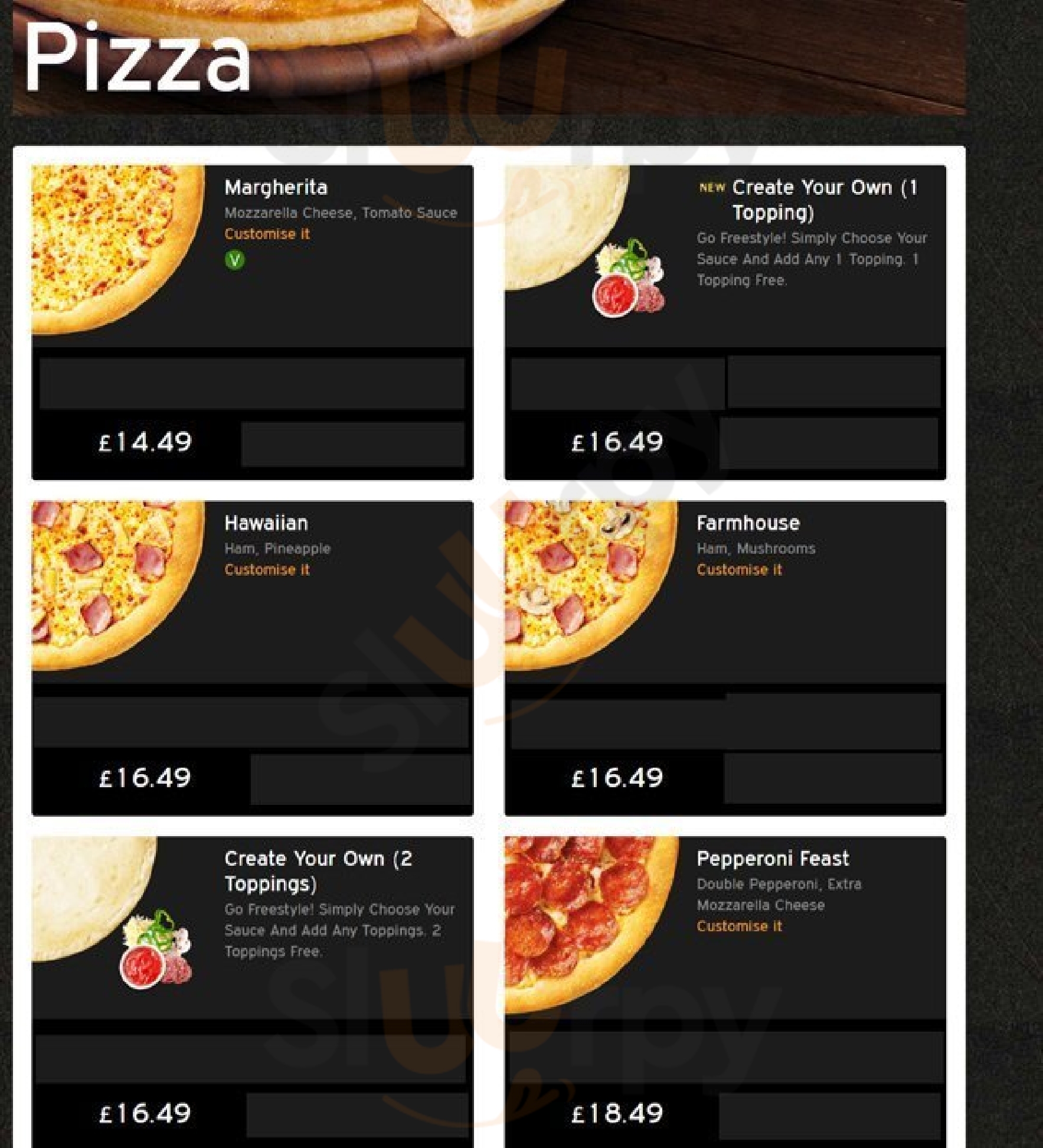 Pizza Hut Sutton Menu - 1