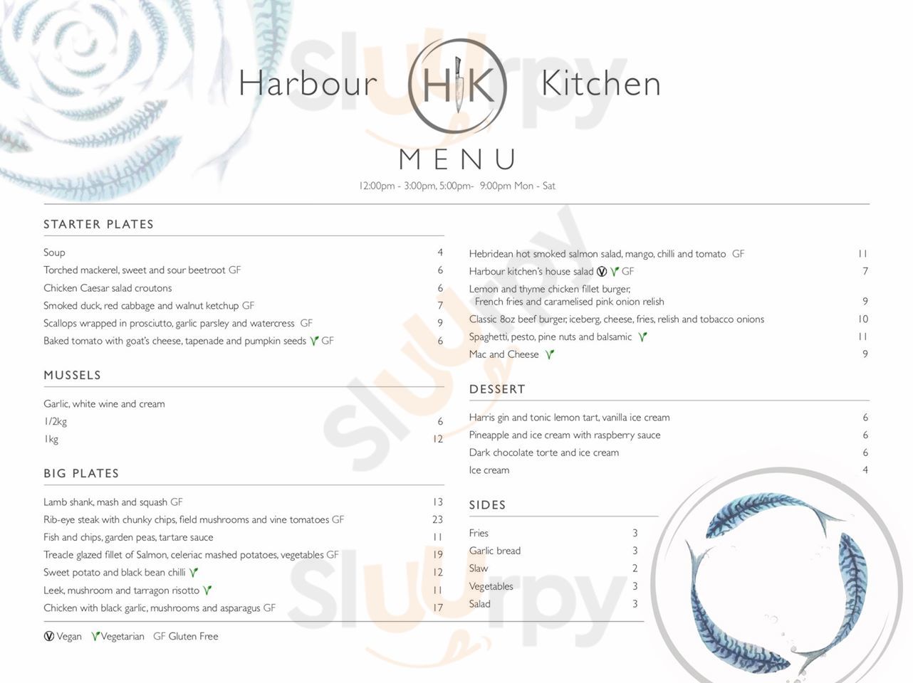 harbour bar and kitchen porthcawl menu