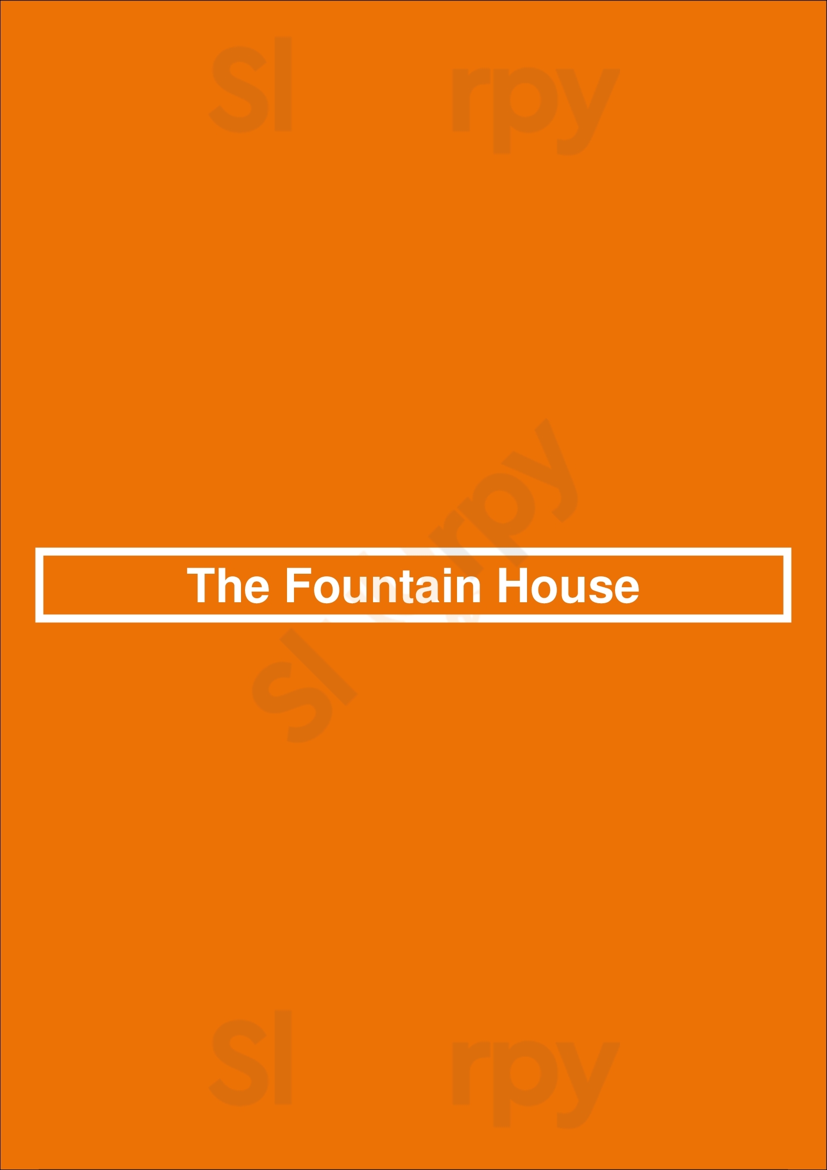 The New Fountain House Braintree Menu - 1