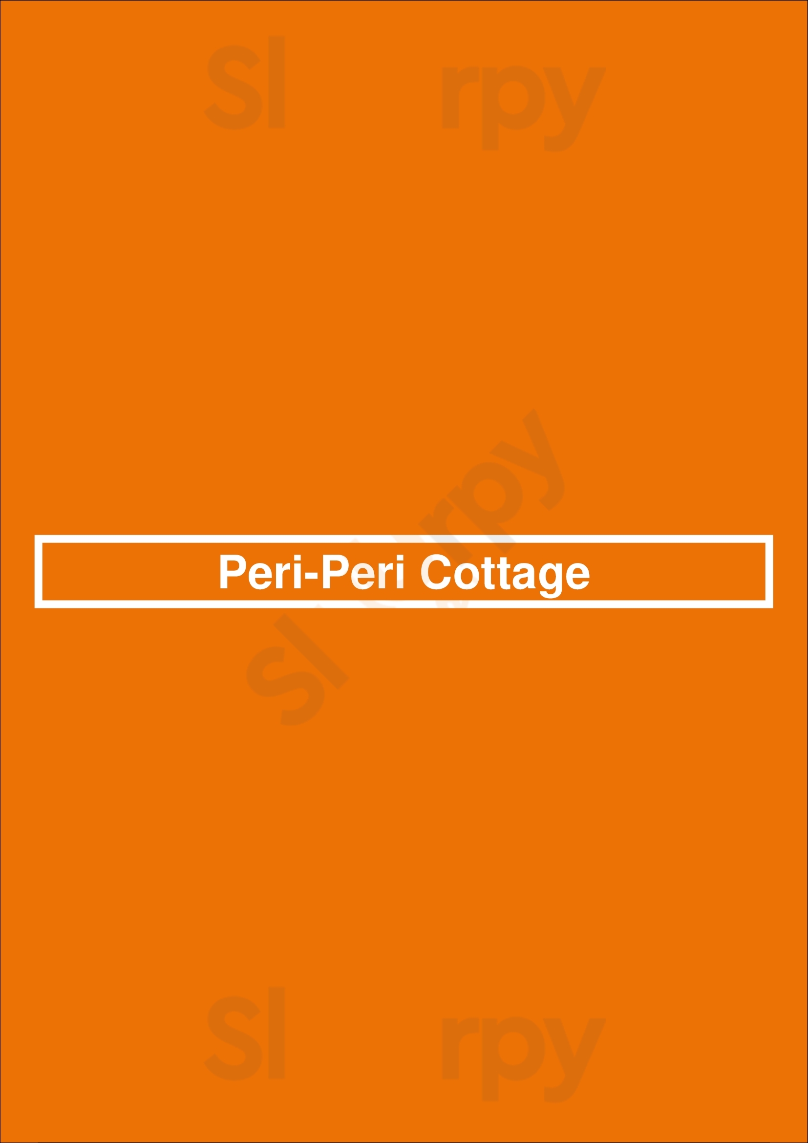 Peri-peri Cottage Uxbridge Menu - 1