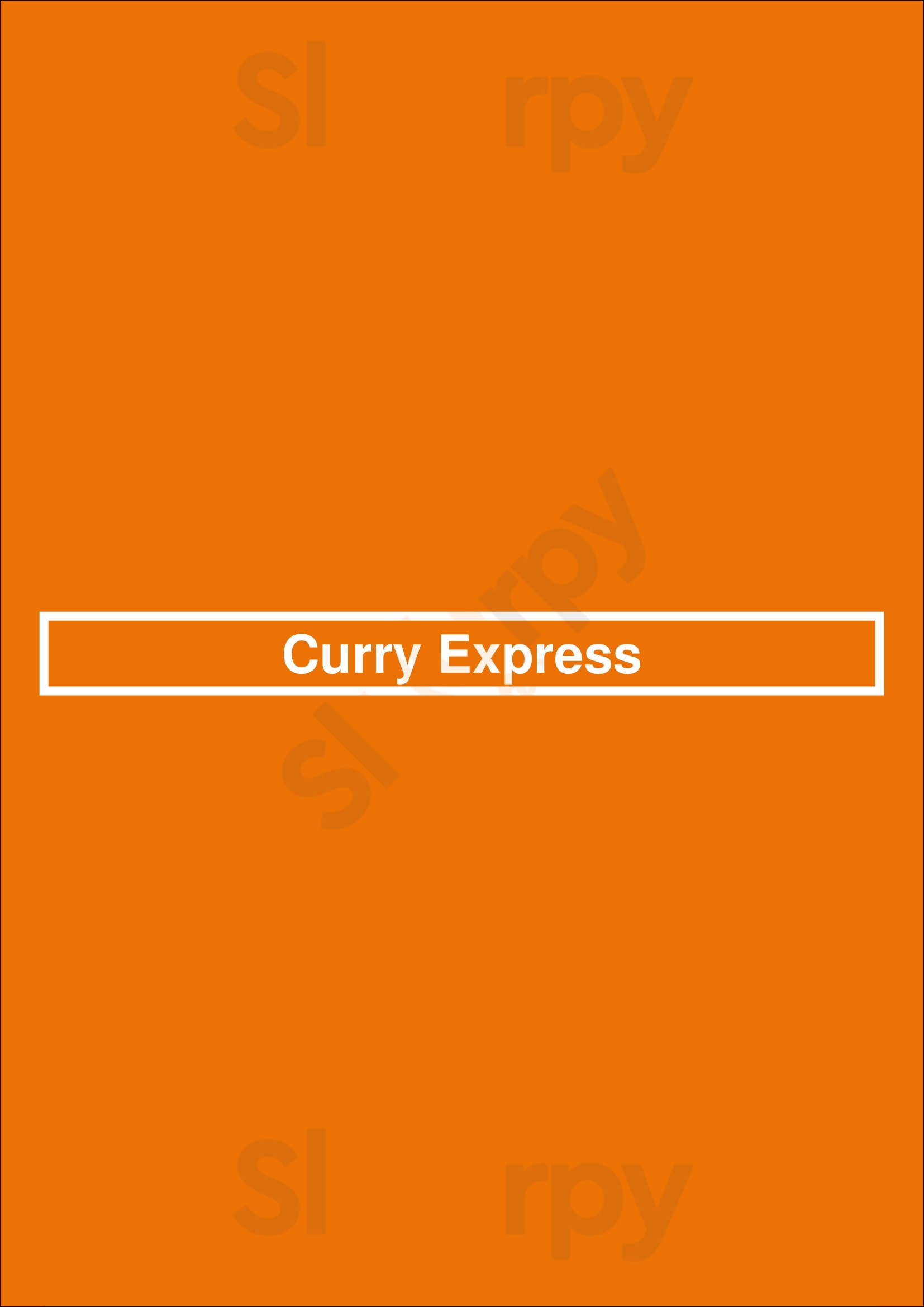 Curry Express Boston Menu - 1