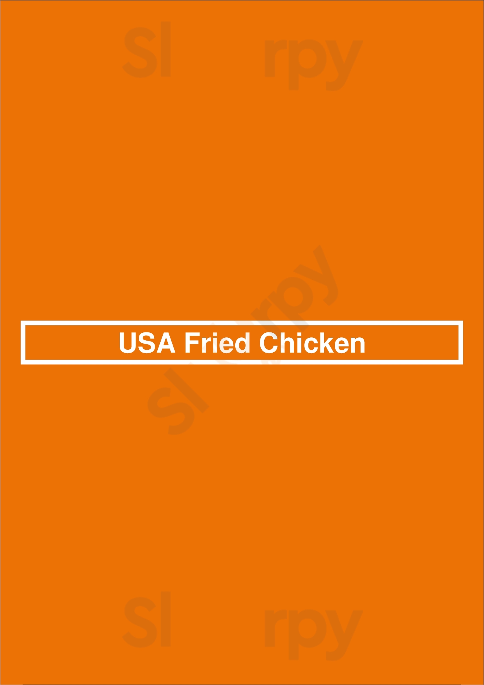 Usa Fried Chicken Bexhill-on-Sea Menu - 1