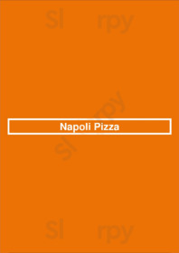 Napoli Pizza menu