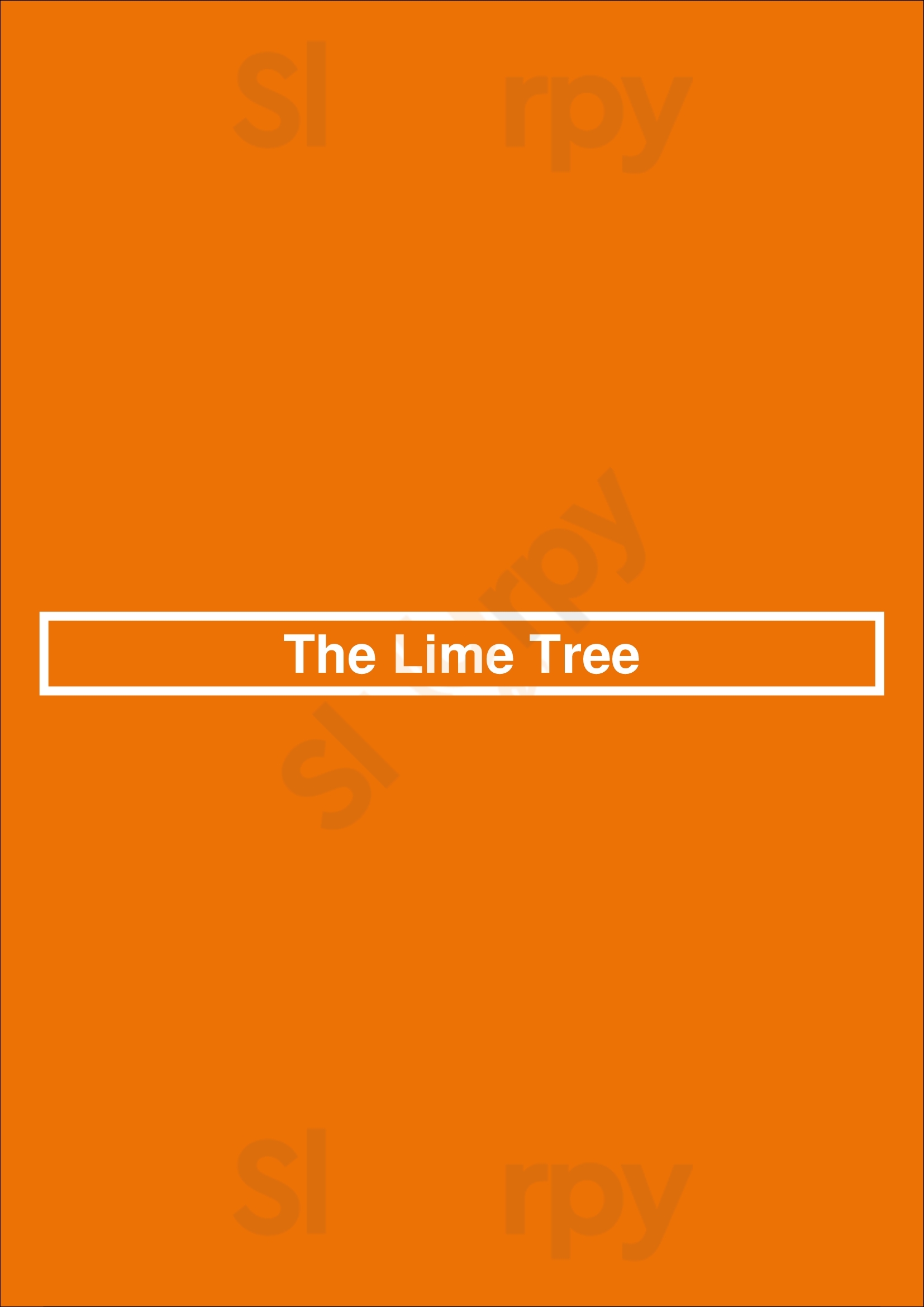 The Lime Tree Gosport Menu - 1