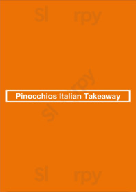 Pinocchios Italian Takeaway menu