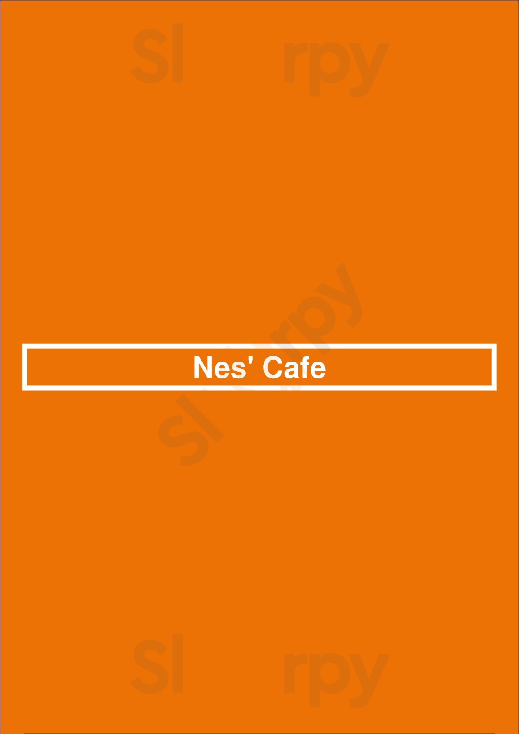 Nes' Cafe Hornchurch Menu - 1