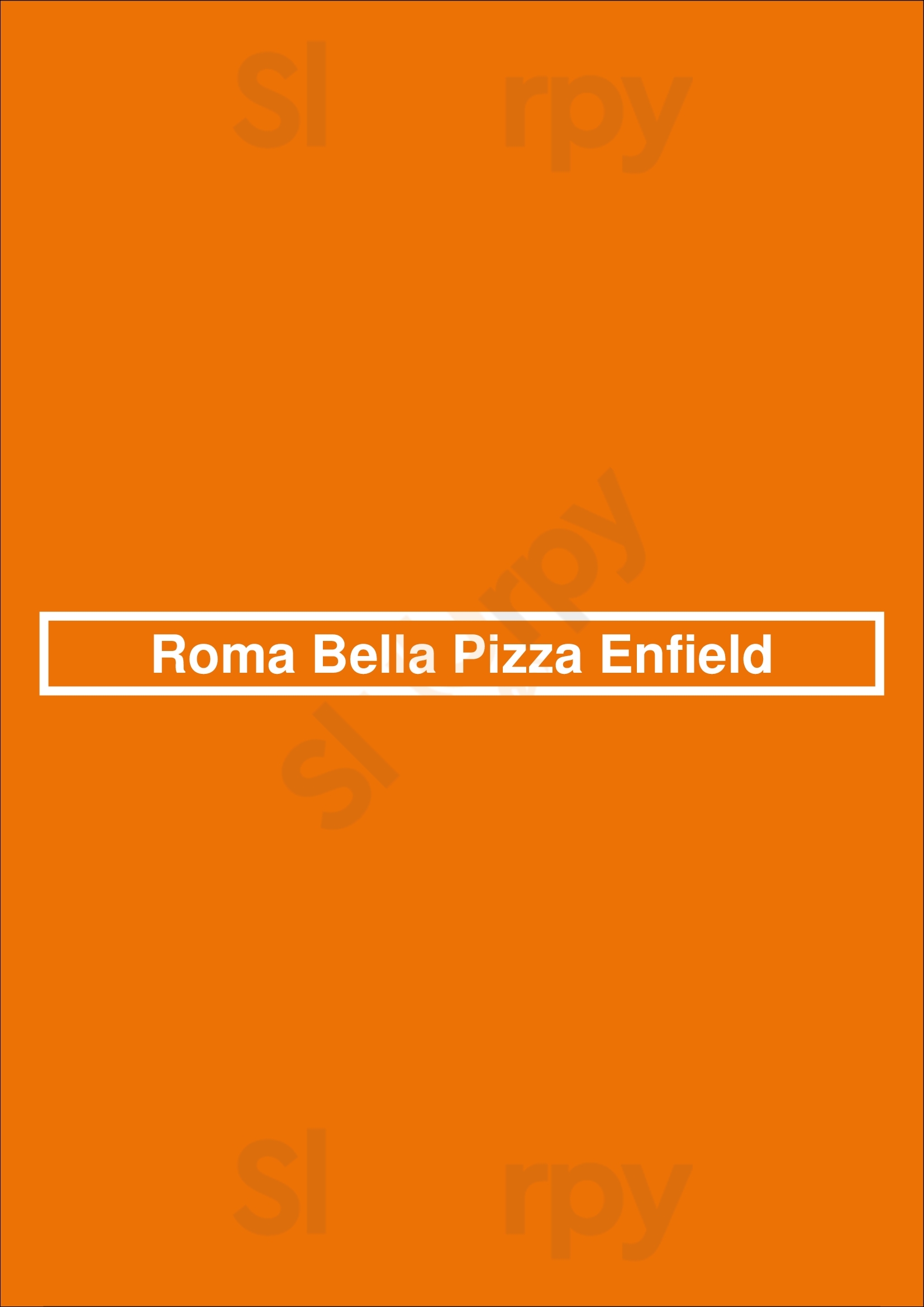Roma Bella Pizza Enfield Enfield Menu - 1