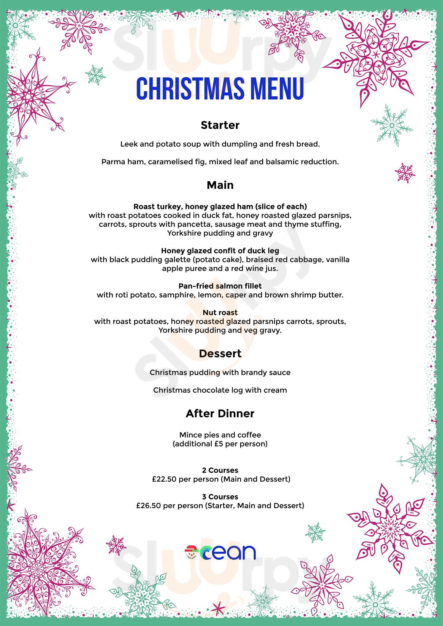 Ocean Exmouth Exmouth Menu - 1