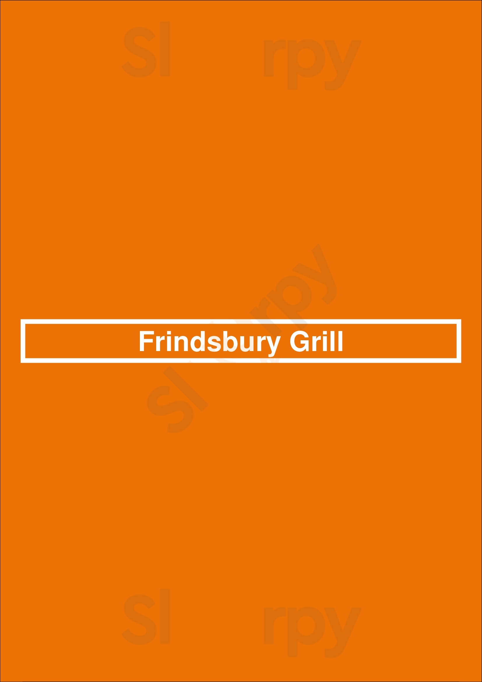 Frindsbury Grill Rochester Menu - 1