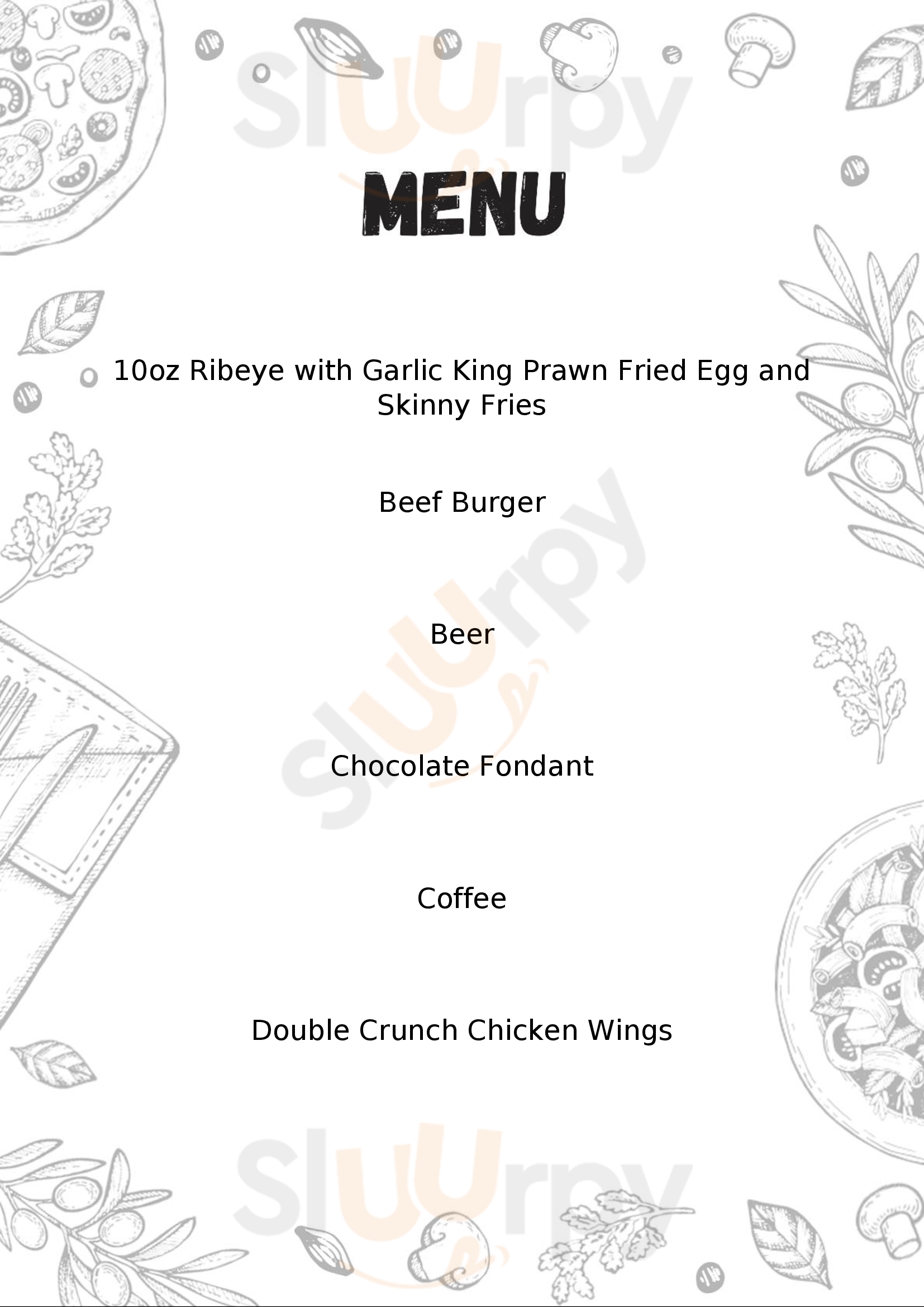 The Crooked Lum Beefeater East Kilbride Menu - 1