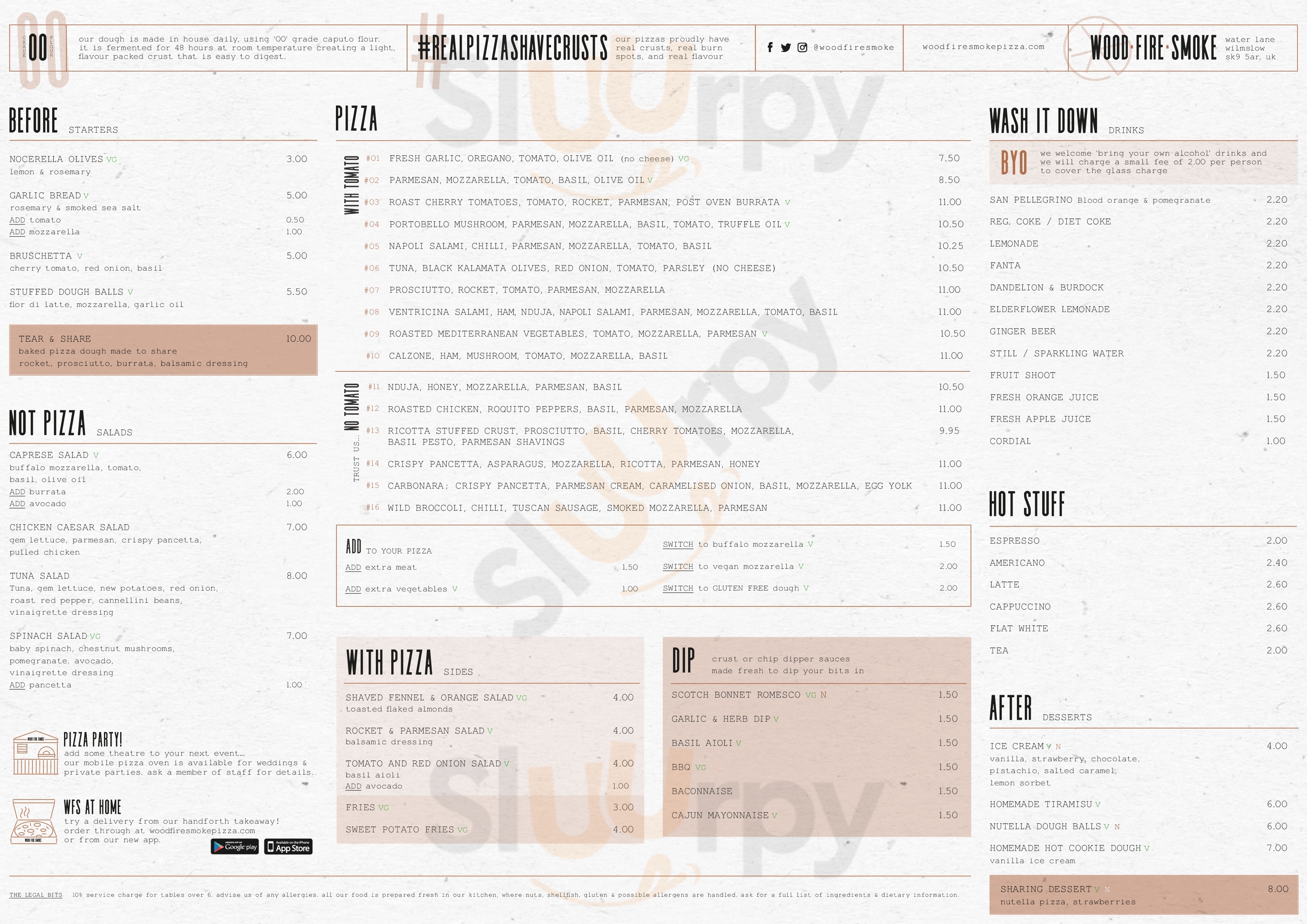 Wood Fire Smoke Wilmslow Menu - 1