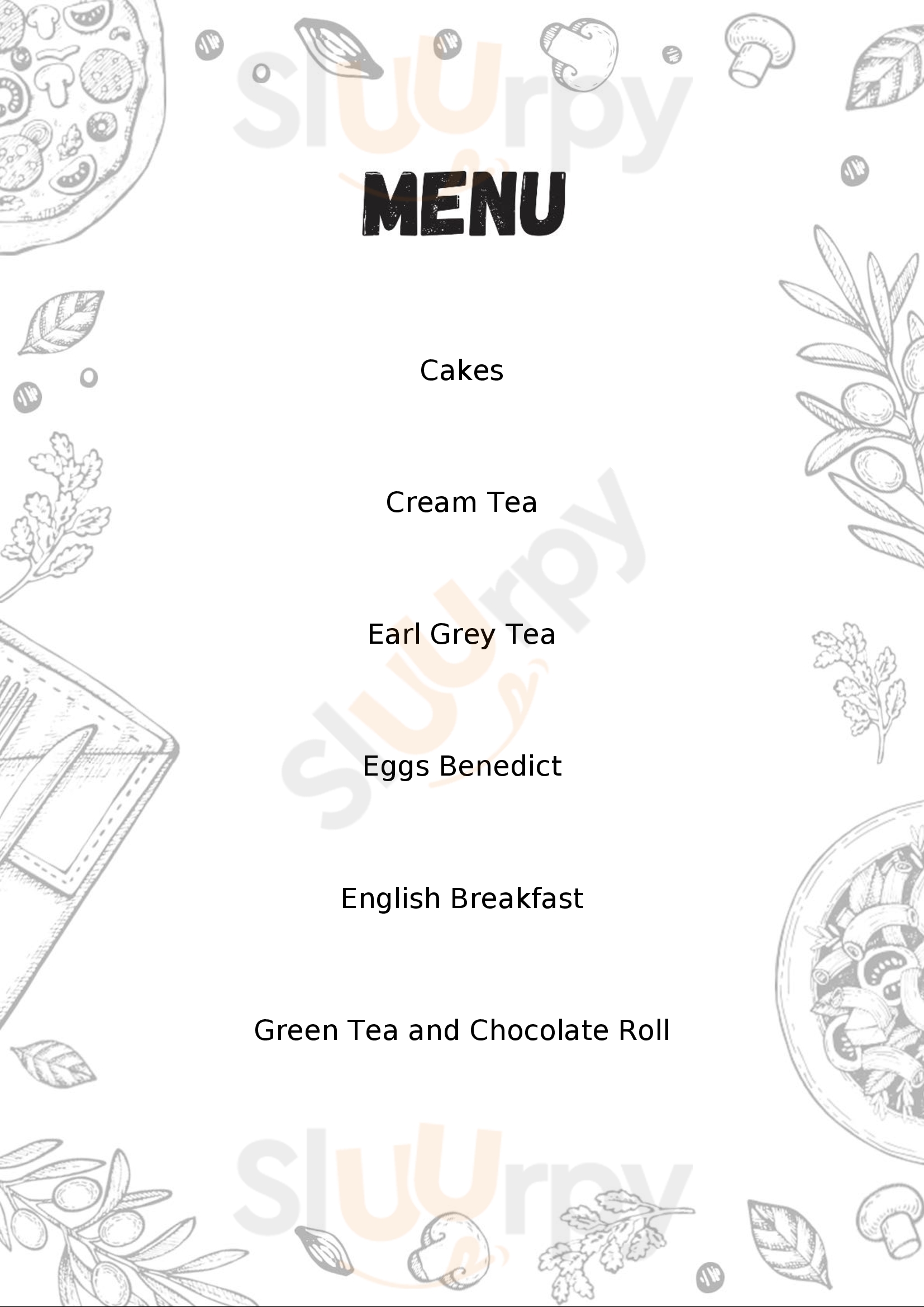 Tesco Cafe Camberley Menu - 1