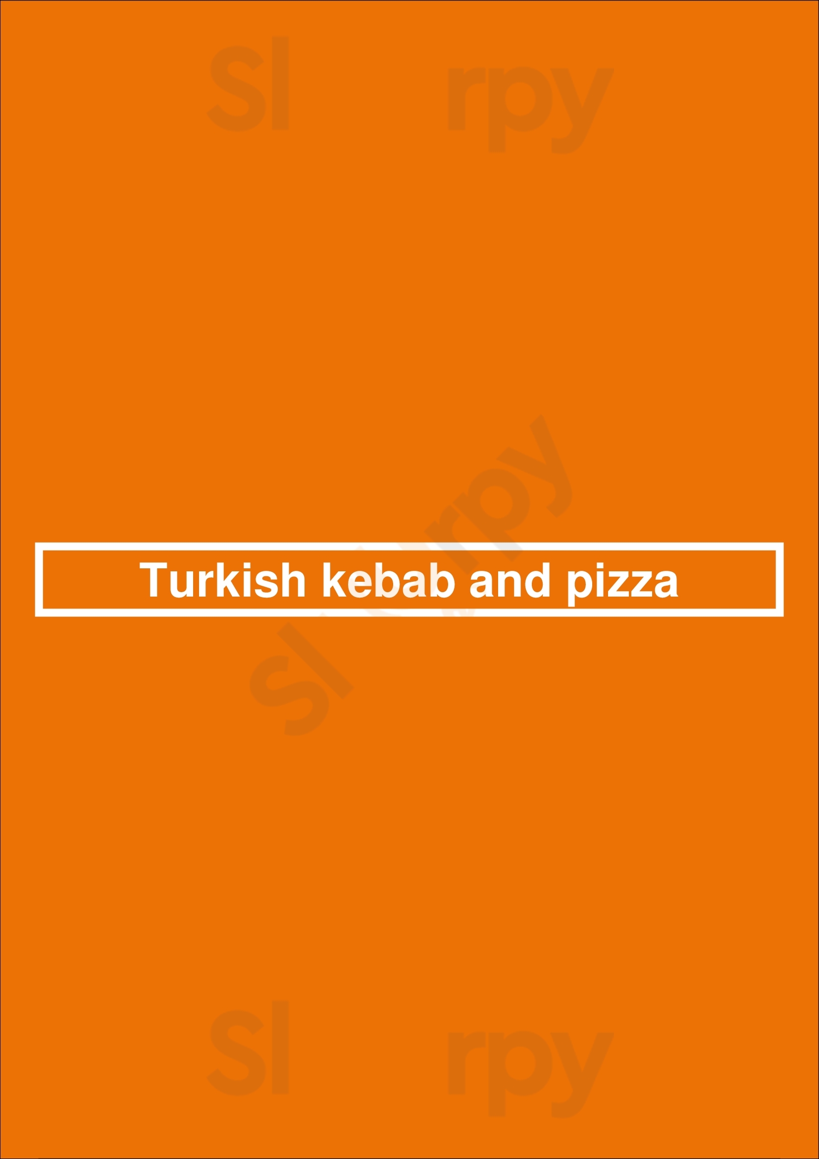 Turkish Kebab And Pizza Coleraine Menu - 1