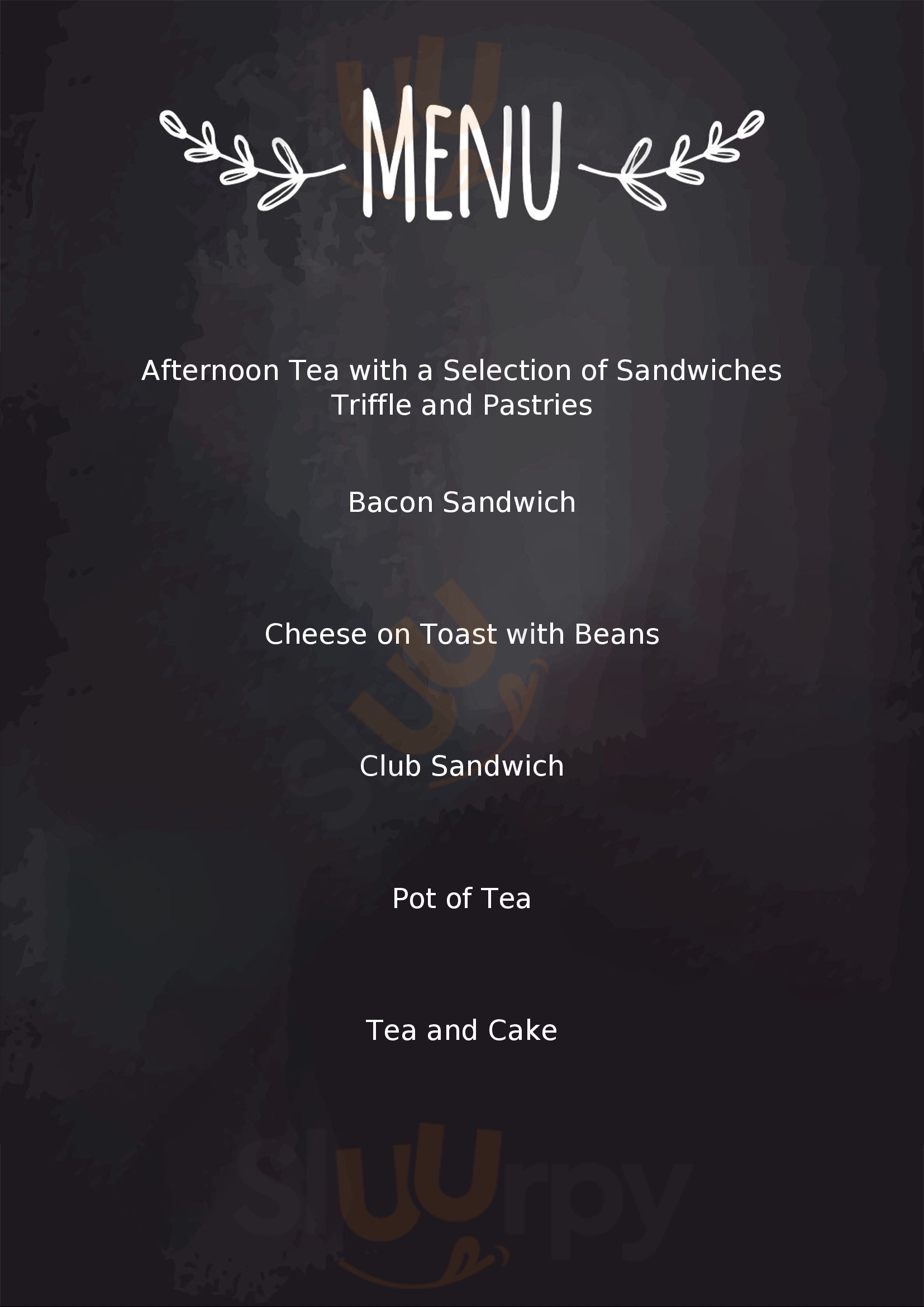 The Bluebell Tea Room Swadlincote Menu - 1