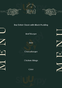 The Black Boy menu