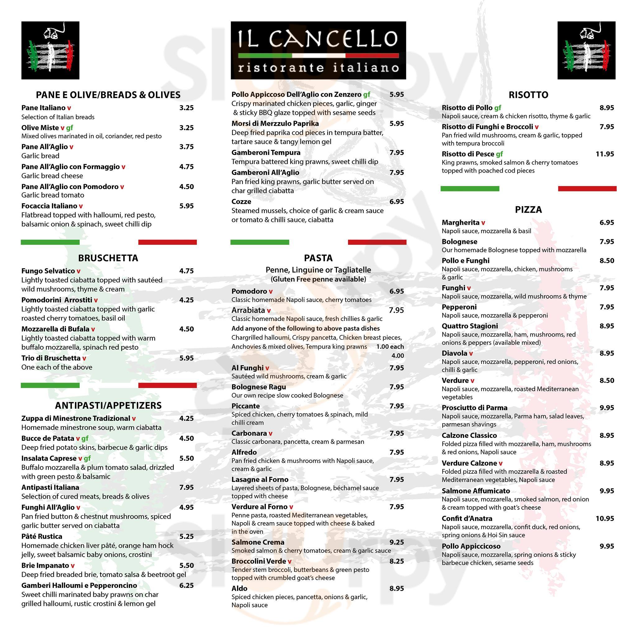 Il Cancello Italian Restaurant Beamish Menu - 1