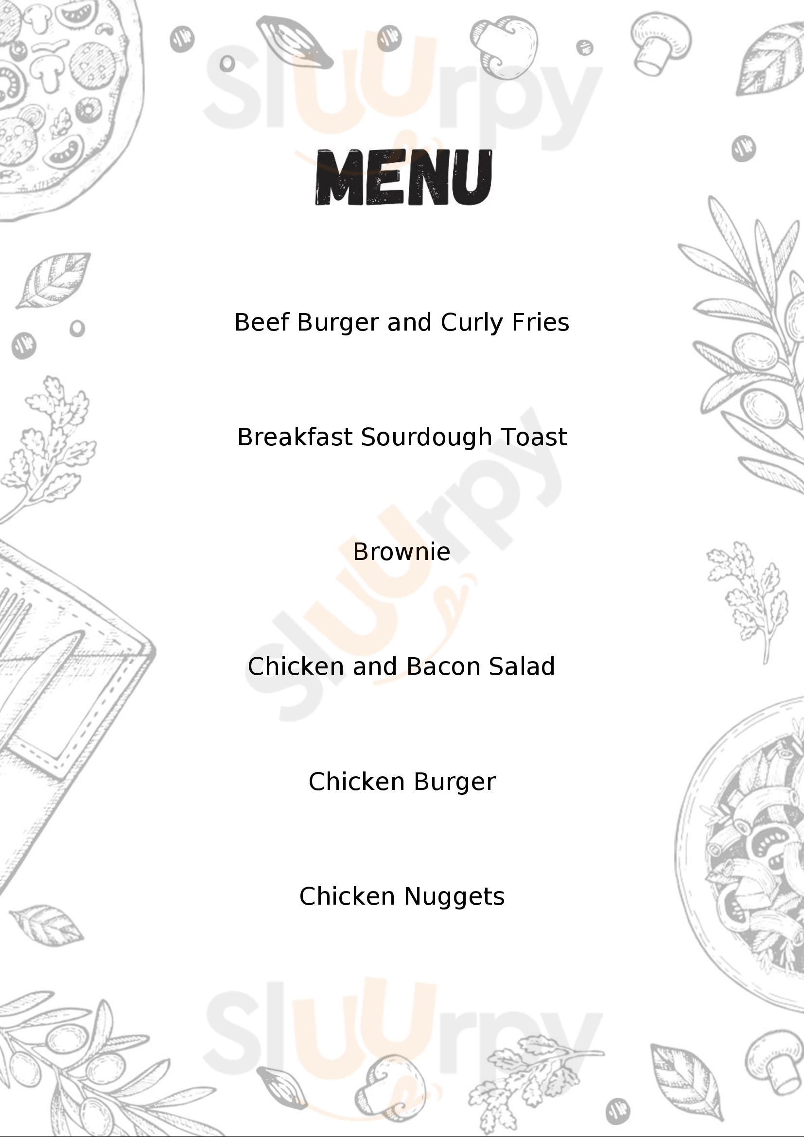 Food For Thought Cardigan Menu - 1