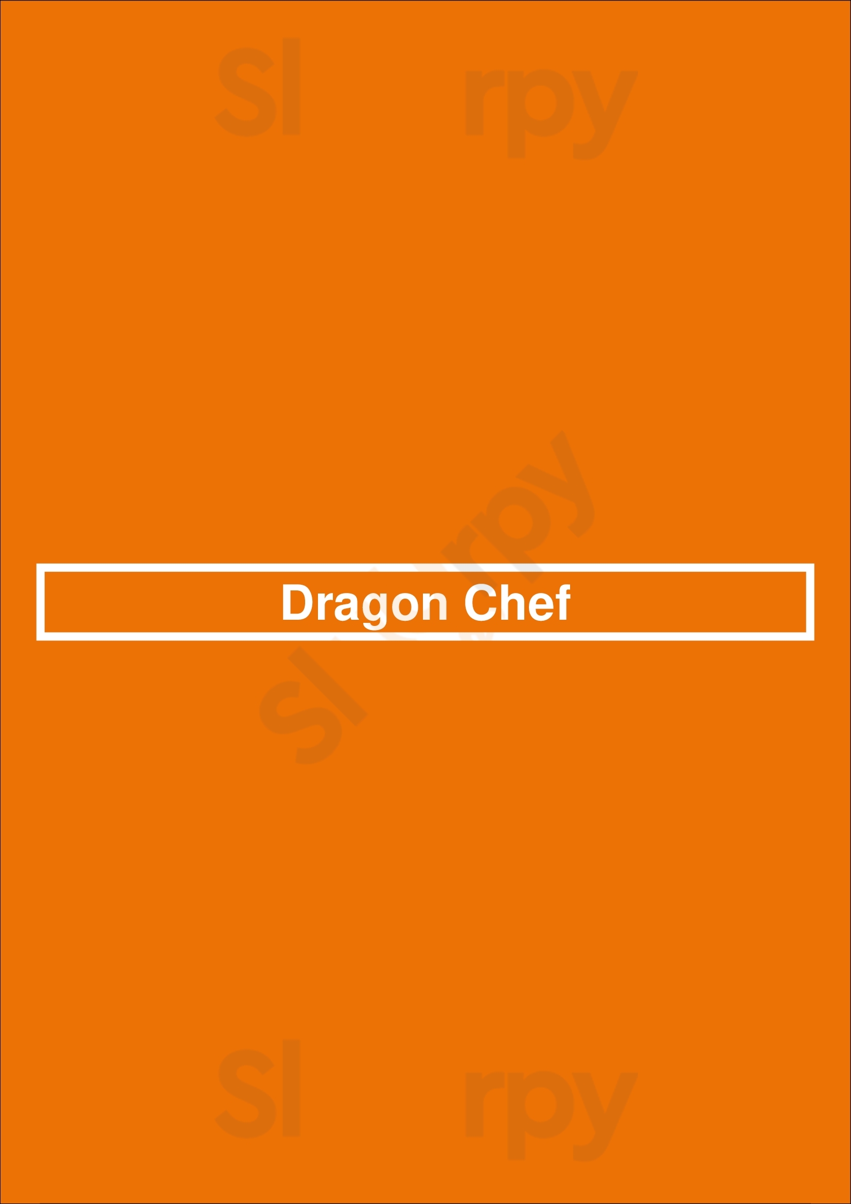 Dragon Chef Wickford Menu - 1