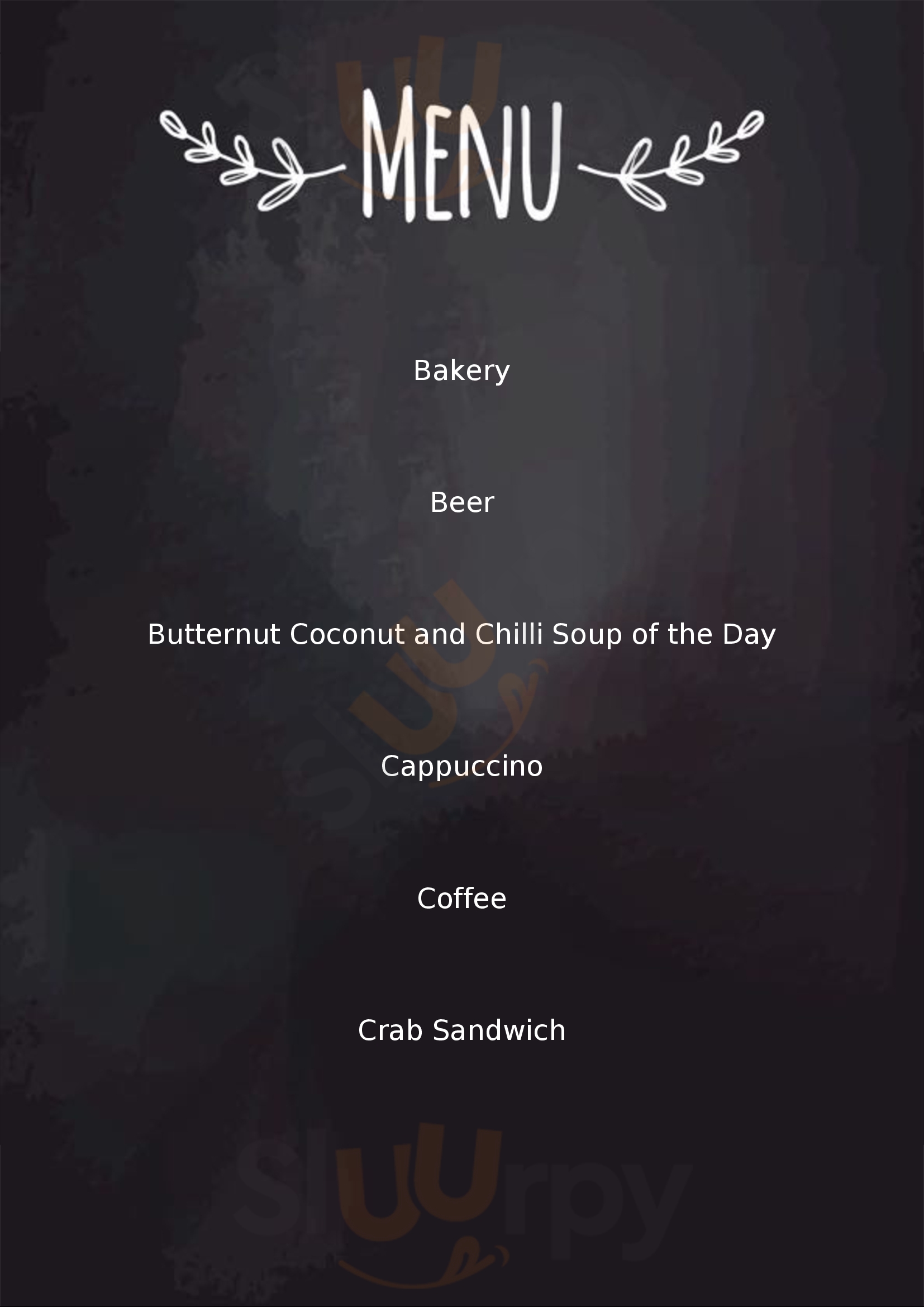 Sailor V Salcombe Menu - 1