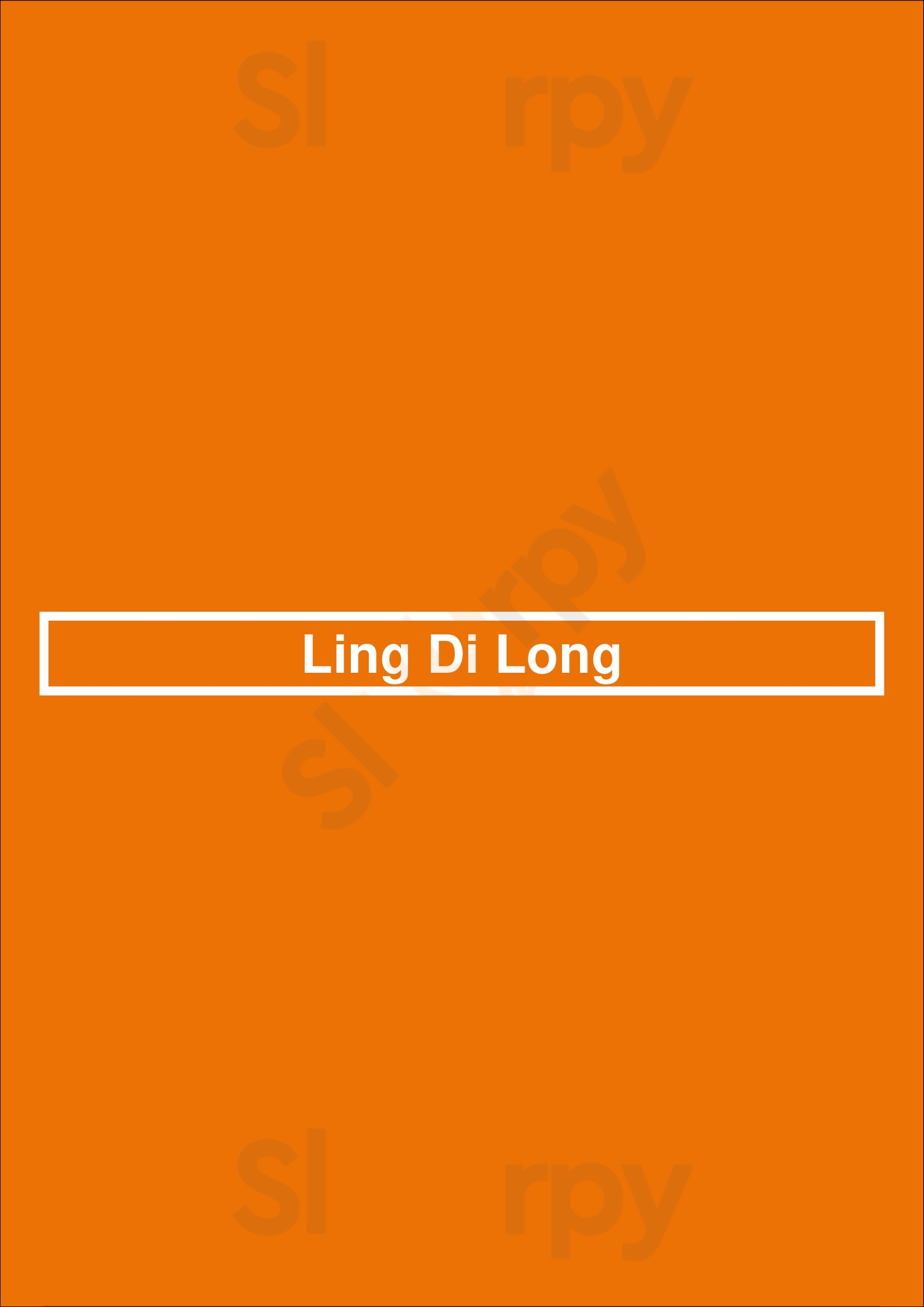 Ling Di Long Ammanford Menu - 1