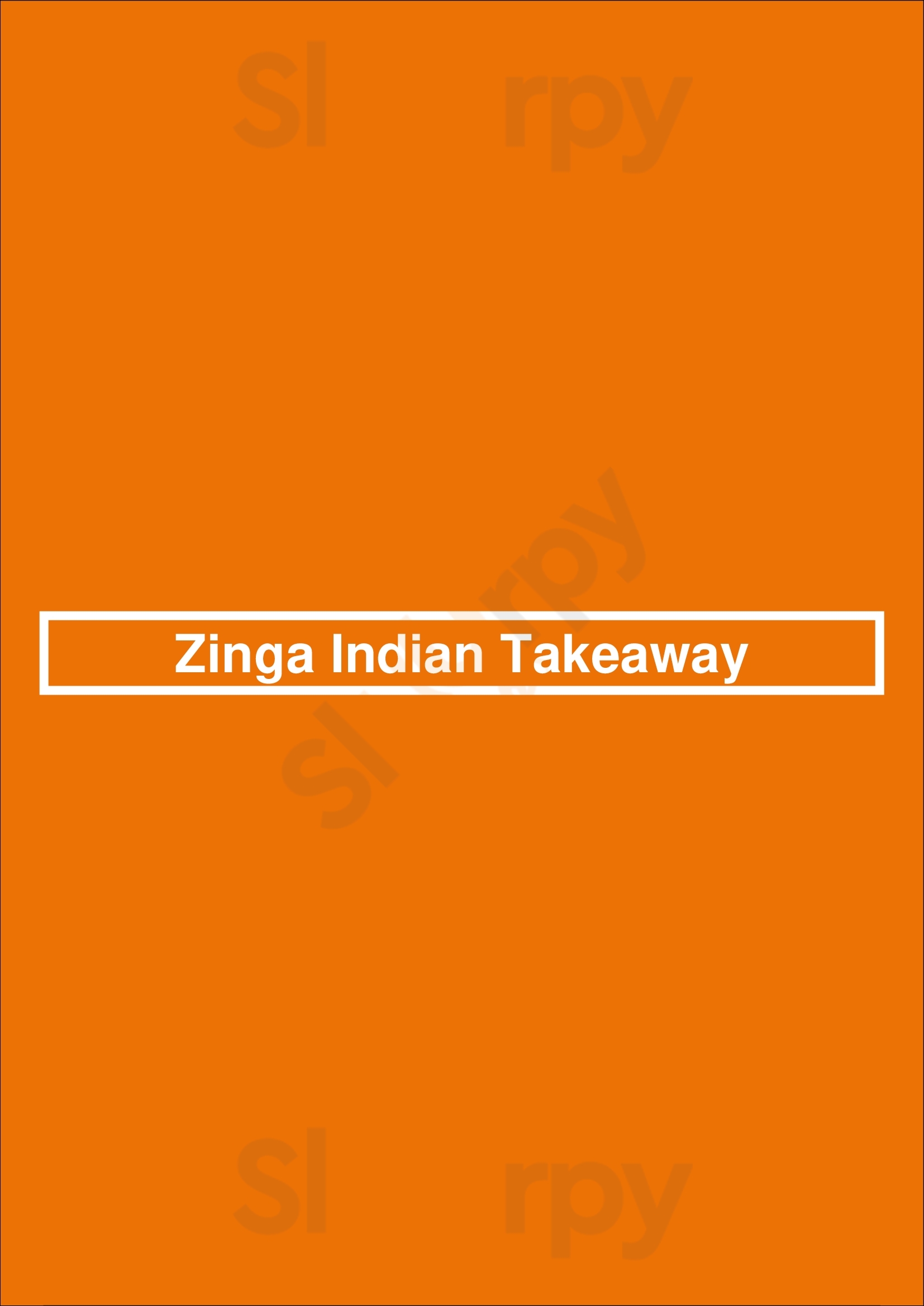 Zinga Indian Takeaway Yate Menu - 1