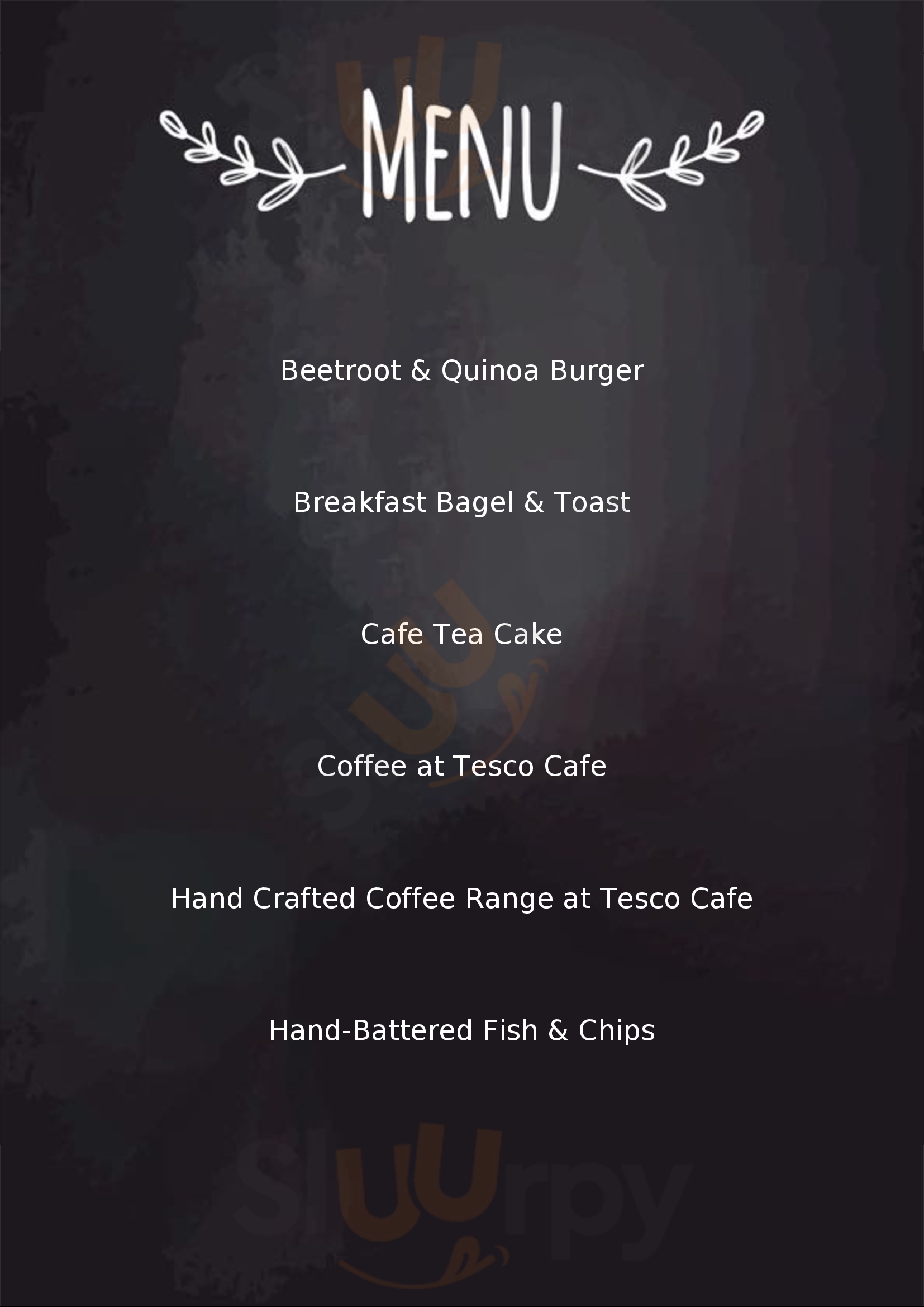 Tesco Cafe Alloa Menu - 1