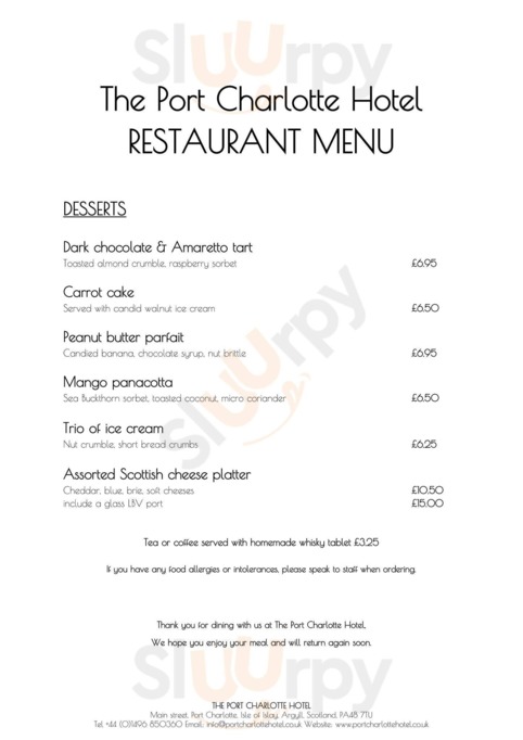 Port Charlotte Hotel Restaurant