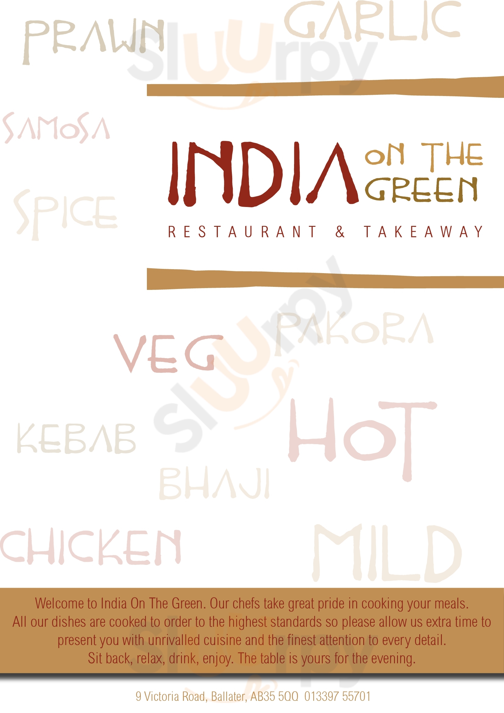 India On The Green Restaurant Ballater Menu - 1