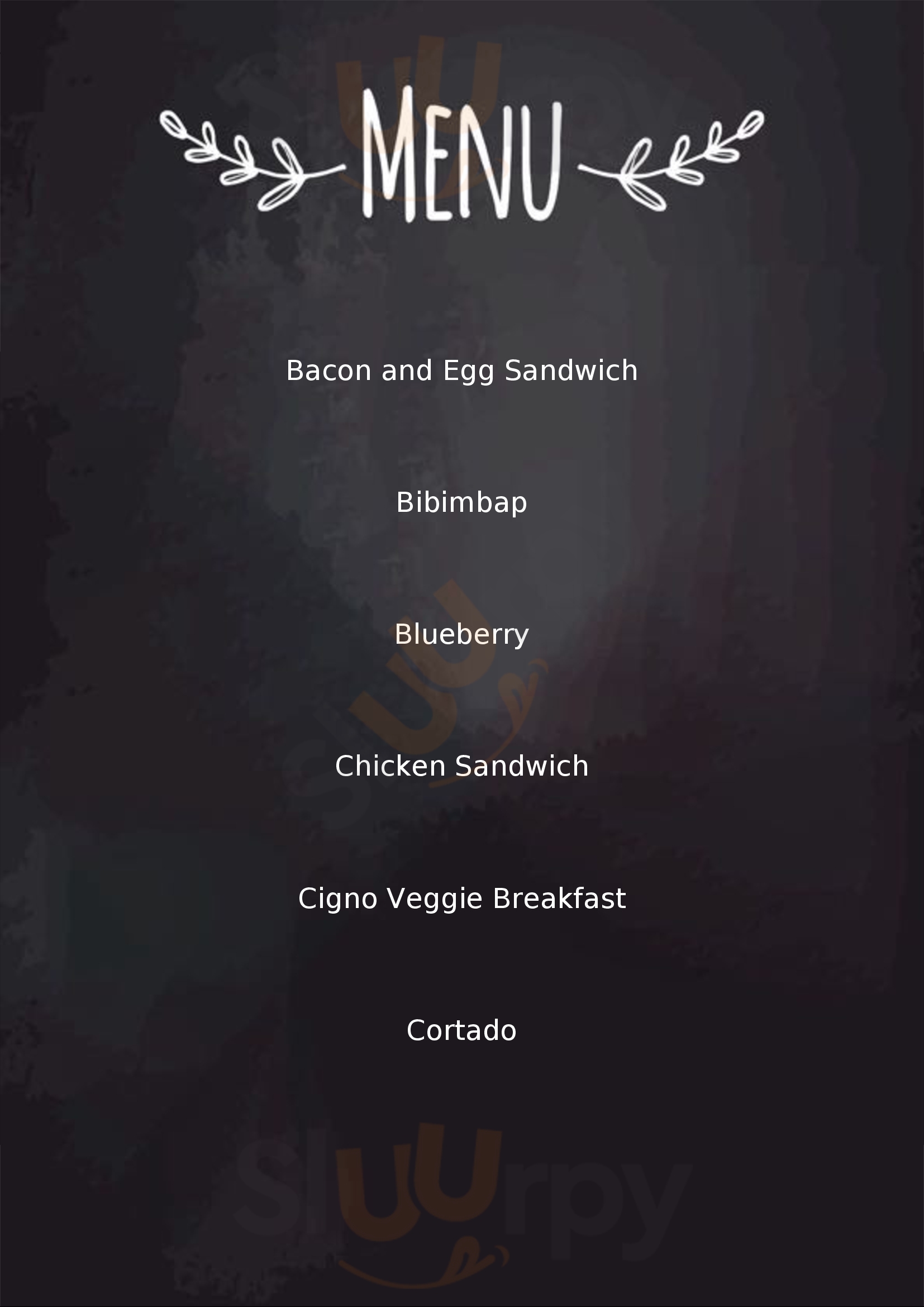 Cigno Burntwood Menu - 1