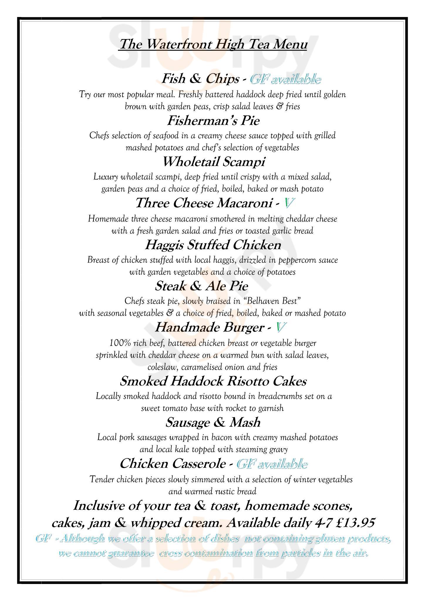 Waterfront Restaurant Anstruther Menu - 1