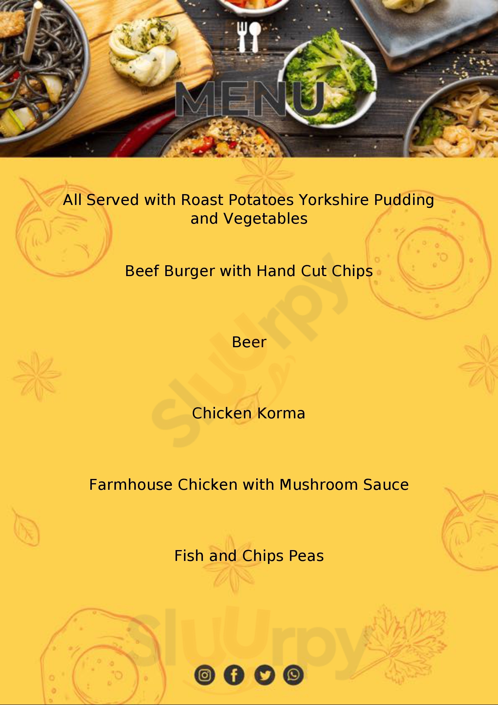 The Wheatsheaf West Wickham Menu - 1