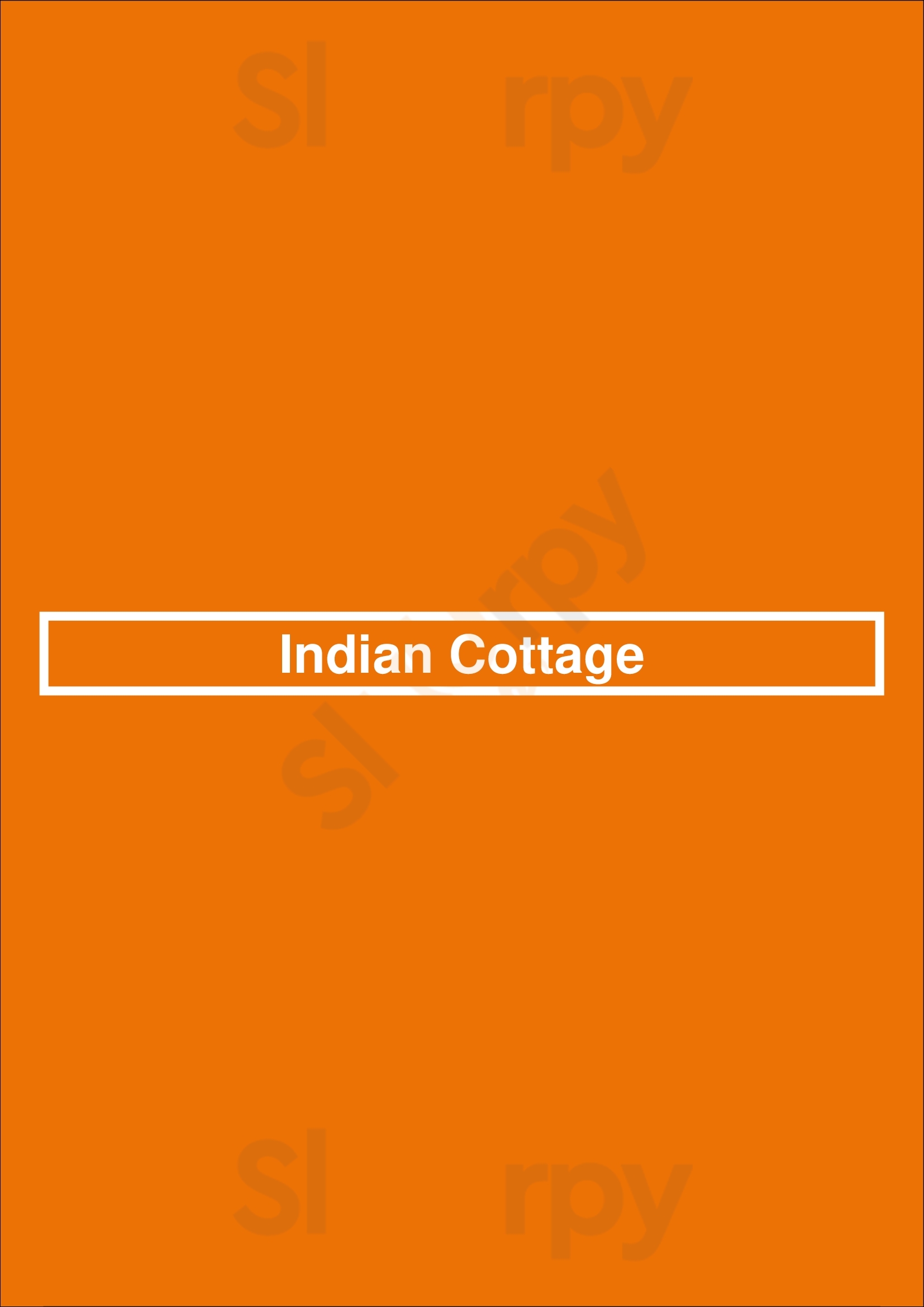 Indian Cottage Kirkintilloch Menu - 1