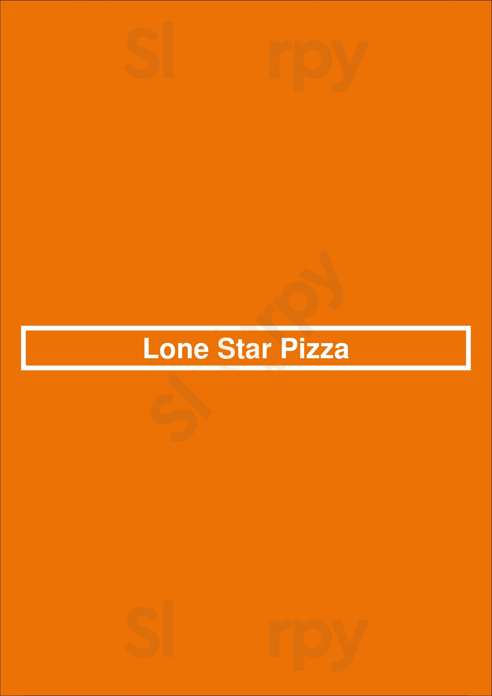 Lone Star Pizza Dundonald Menu - 1