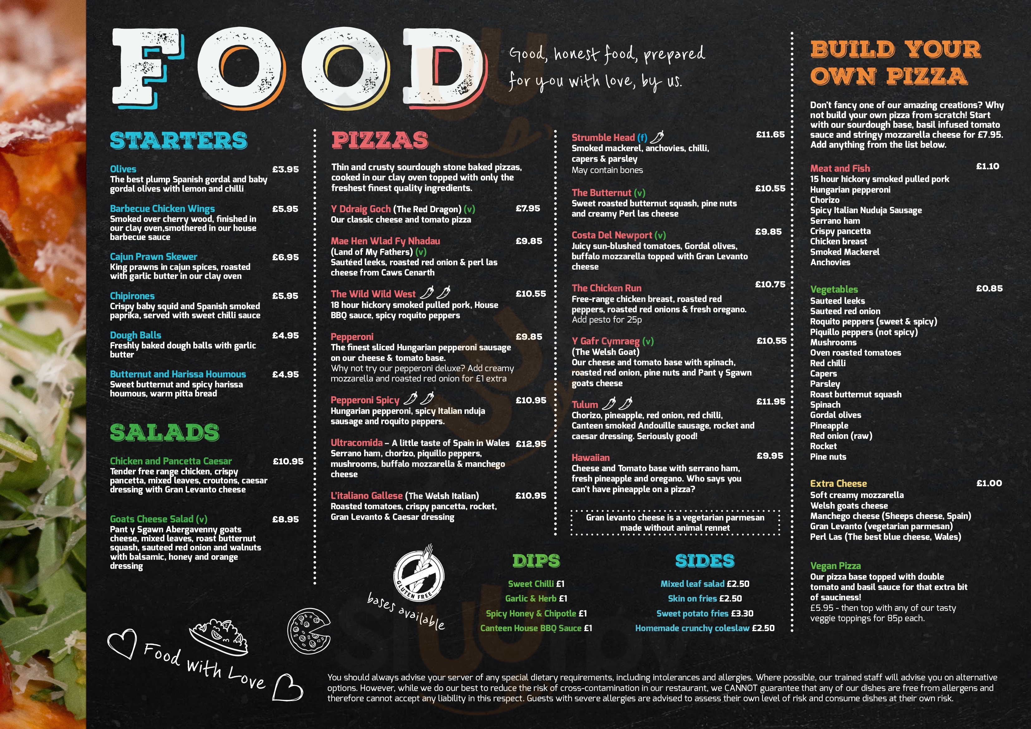 The Canteen Newport -Trefdraeth Menu - 1