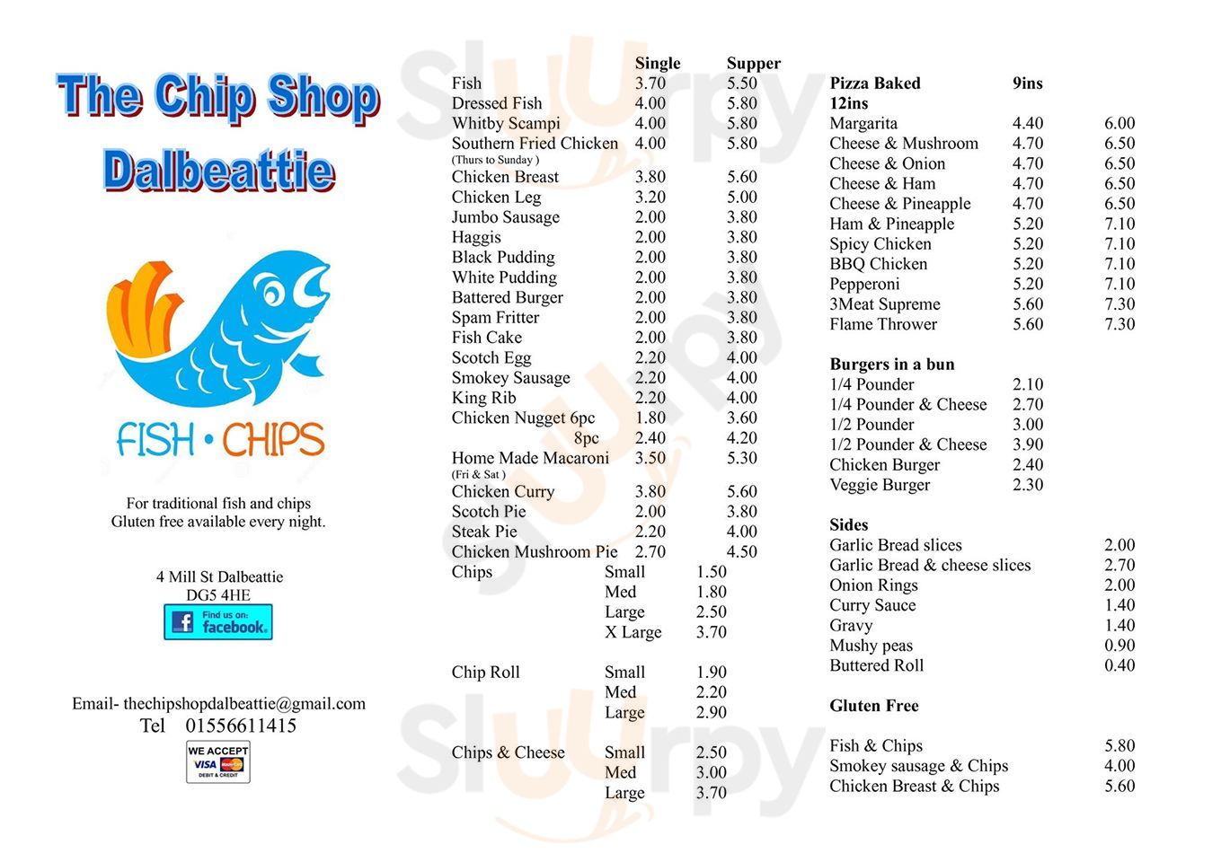 The Chip Shop Dalbeattie Menu - 1