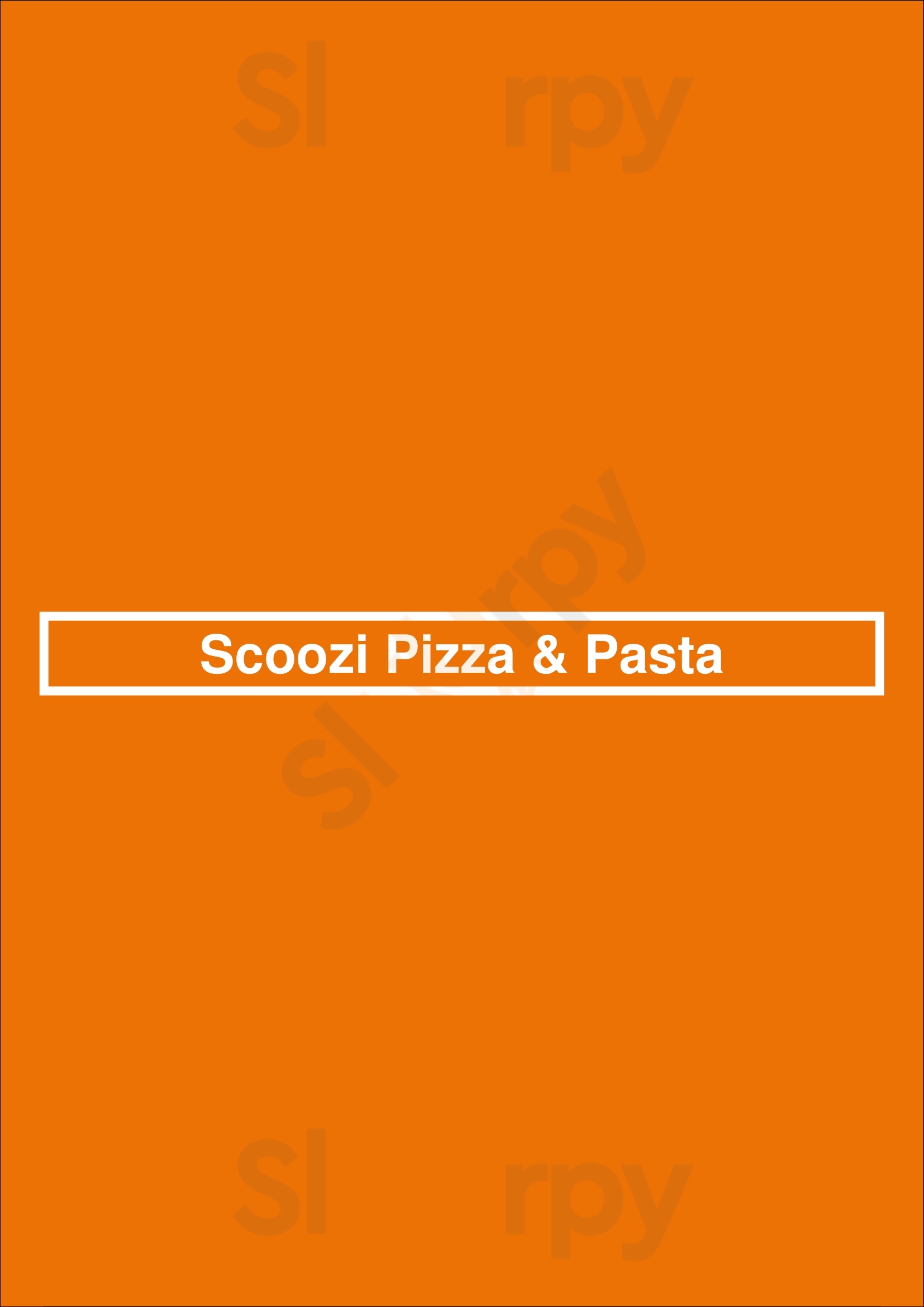 Scoozi Pizza & Pasta Aintree Menu - 1