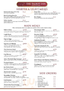 The Talbot Inn Restaurant